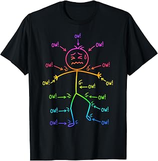 Funny Ow Ow Ow Expression Chronic Pain T-Shirt