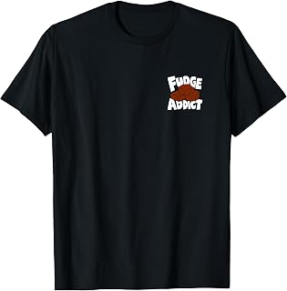 Fudge Lover Retro Graphic Front and Back Print T-Shirt
