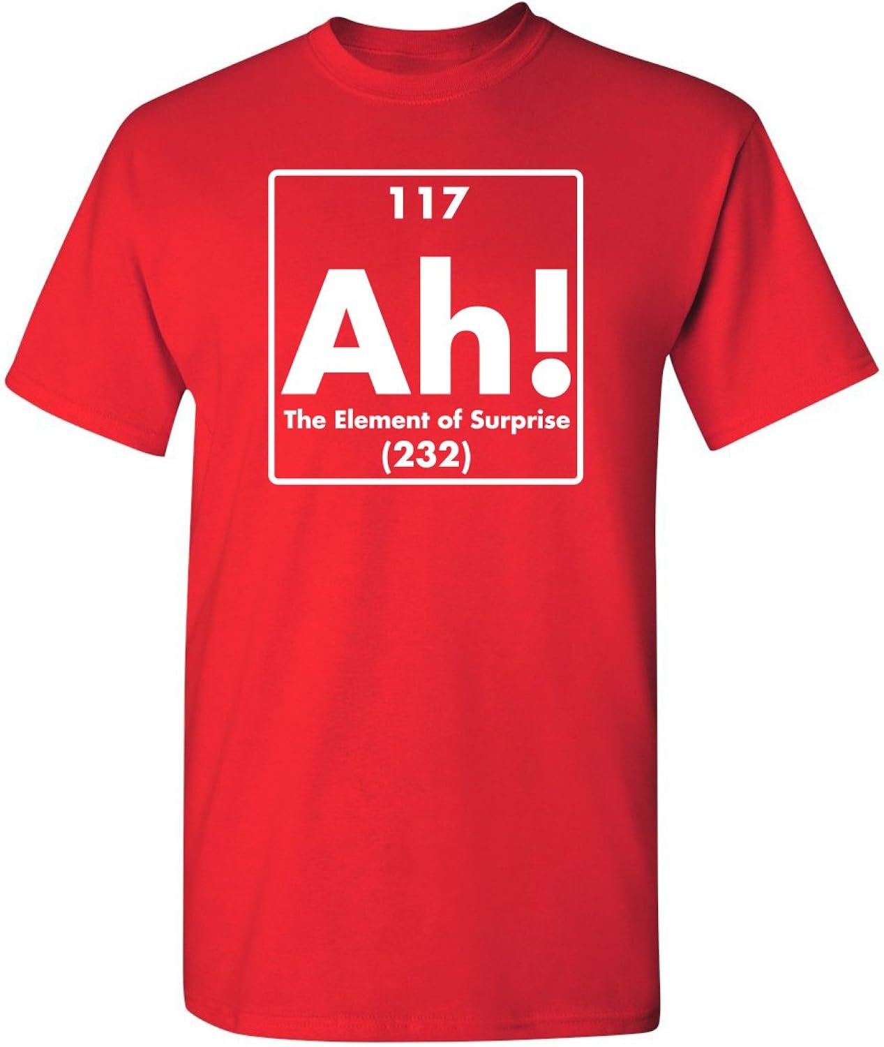 Ah! The Element of Surprise | Mens Graphic T-Shirts Funny | Cool Graphic Tees Men Vintage | Novelty Sarcastic Funny T Shirt