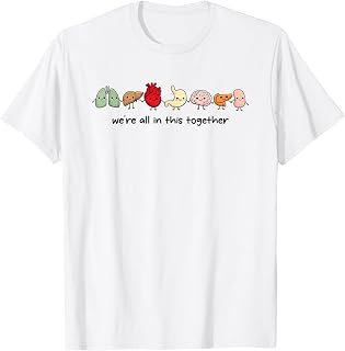 Organ Friends Cute Healthcare Nurse Medical Student Anatomy T-Shirt