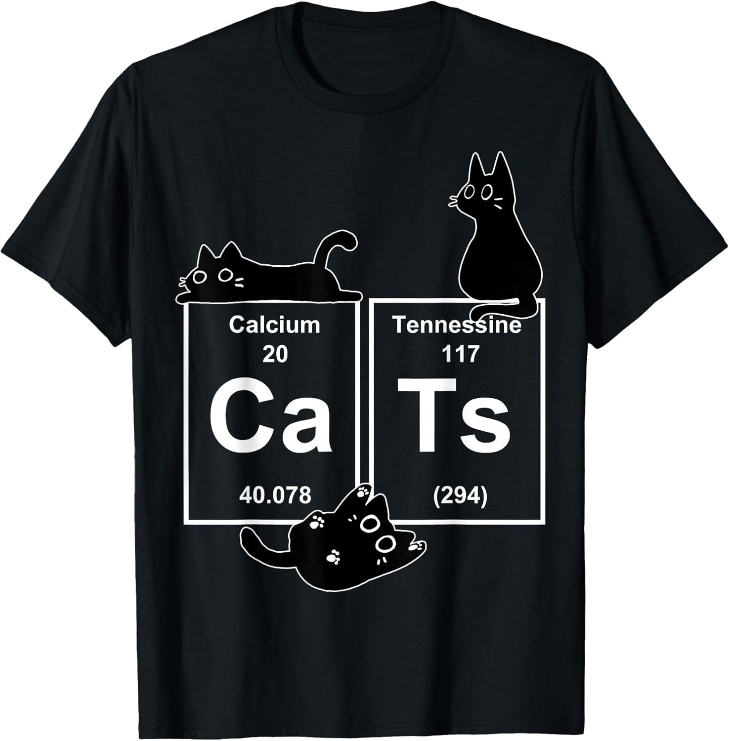Cat Chemistry Periodic Table Funny Gifts Cat Dad, Cat Mom T-Shirt