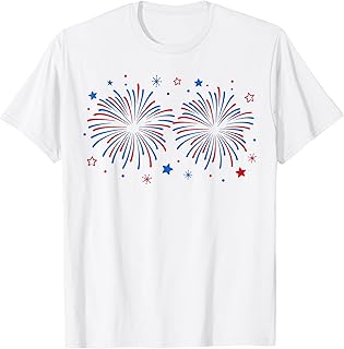 Funny Im Just Here for The Fireworks 4th of July Couple T-Shirt