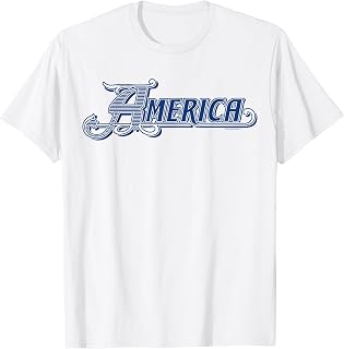Official America the Band Blue Logo T-Shirt
