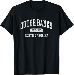 Outer Banks Est 1587 OBX North Carolina NC Vintage Retro T-Shirt