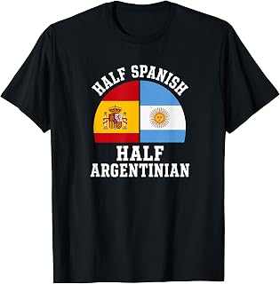Spanish Argentinian Half Spain Argentina Espana Argentina T-Shirt