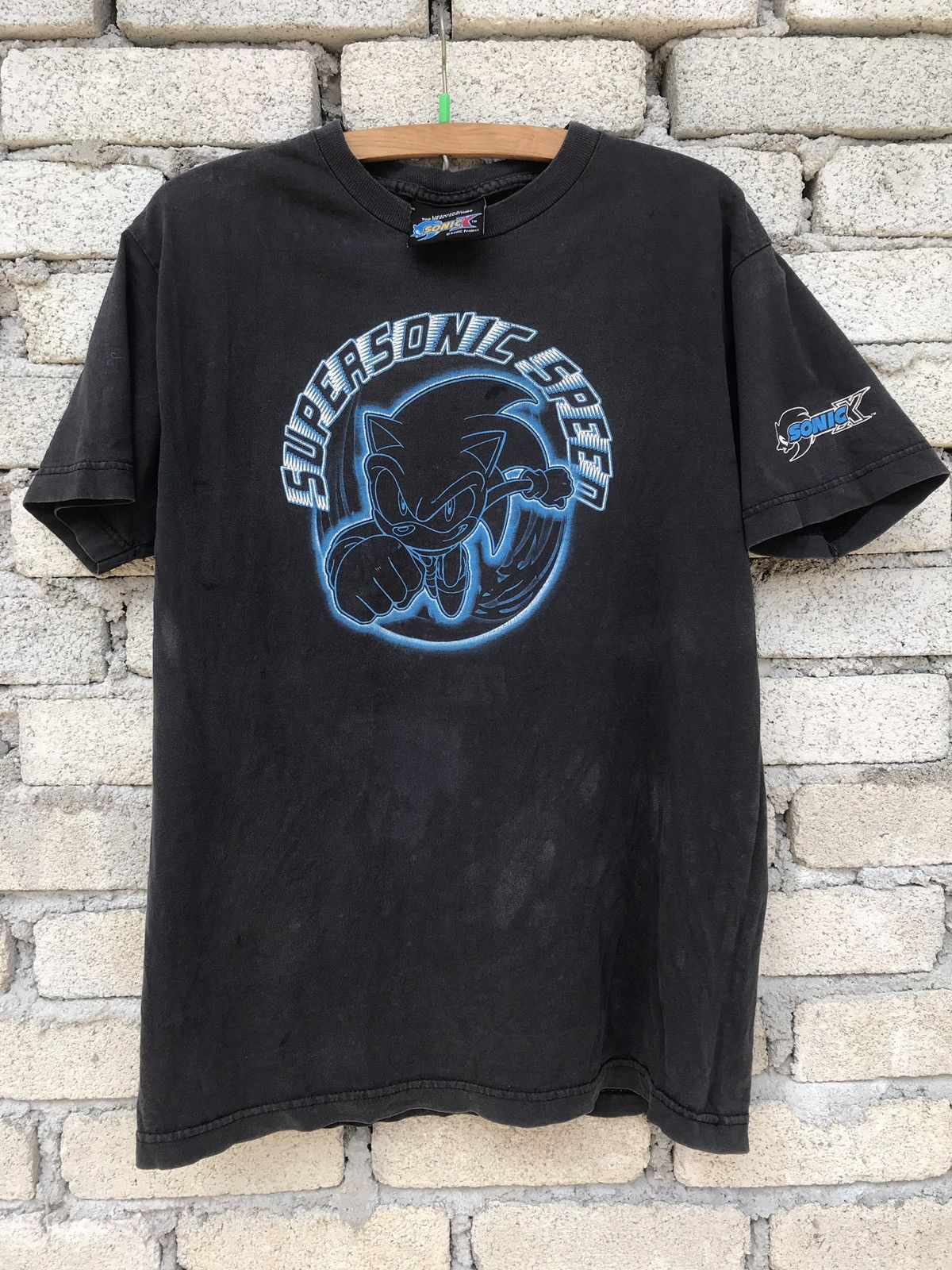 Vintage Distressed Super Sonic Speed Short Sleeved Tshirt Hoodie, Sweatshirt | PodTeesHub.com