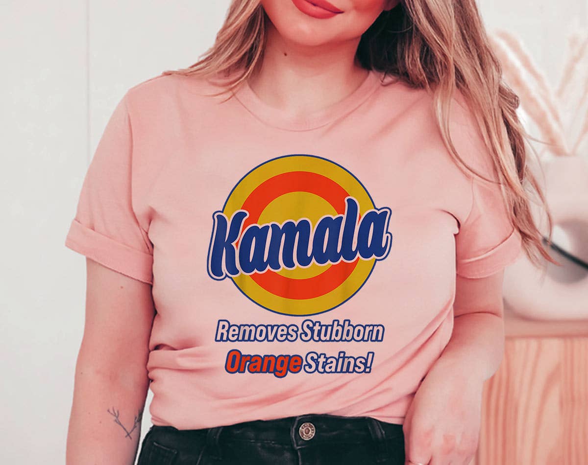Kamala Removes Orange Stains - Kamala Harris T-Shirt Hoodie, Sweatshirt | PodTeesHub.com