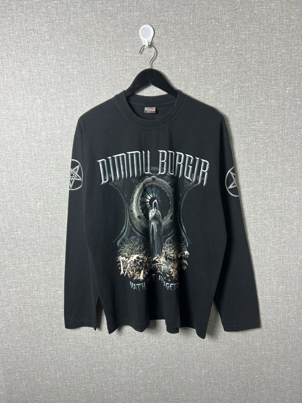 Band Tees Rare Vintage Dimmu Borgir Death Cult Armageddon Long Sleeve Hoodie, Sweatshirt | PodTeesHub.com