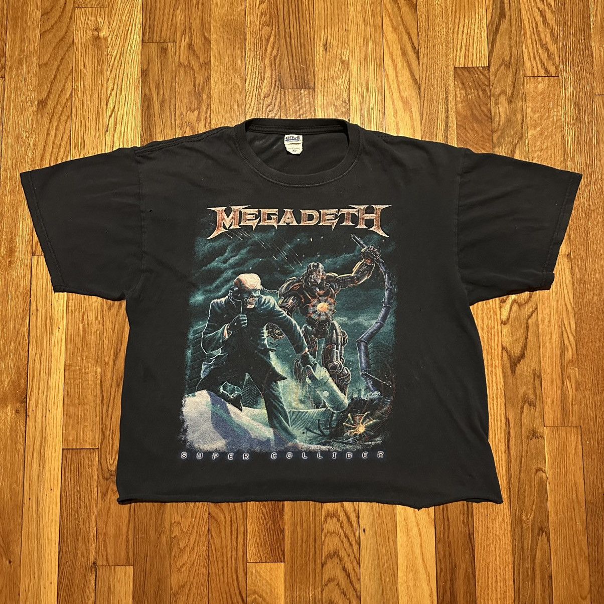 Vintage Megadeath Super Collider Tee Hoodie, Sweatshirt | PodTeesHub.com