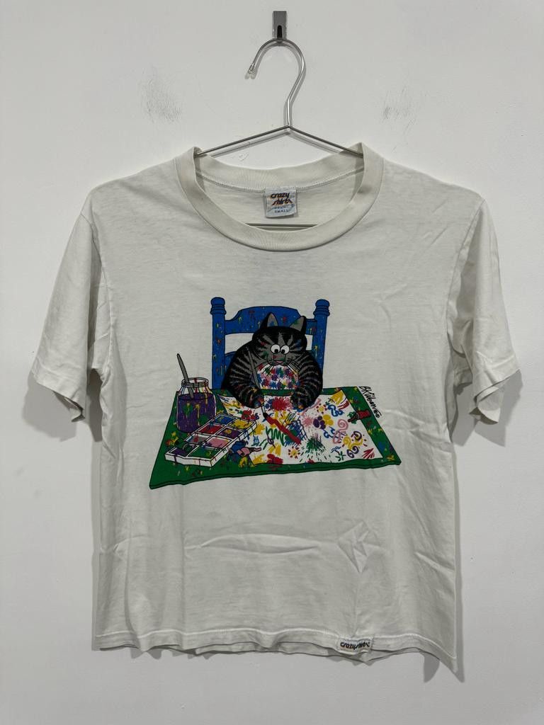 Vintage Crazy Shirts Bkliban Art Cat Tee Hoodie, Sweatshirt | PodTeesHub.com