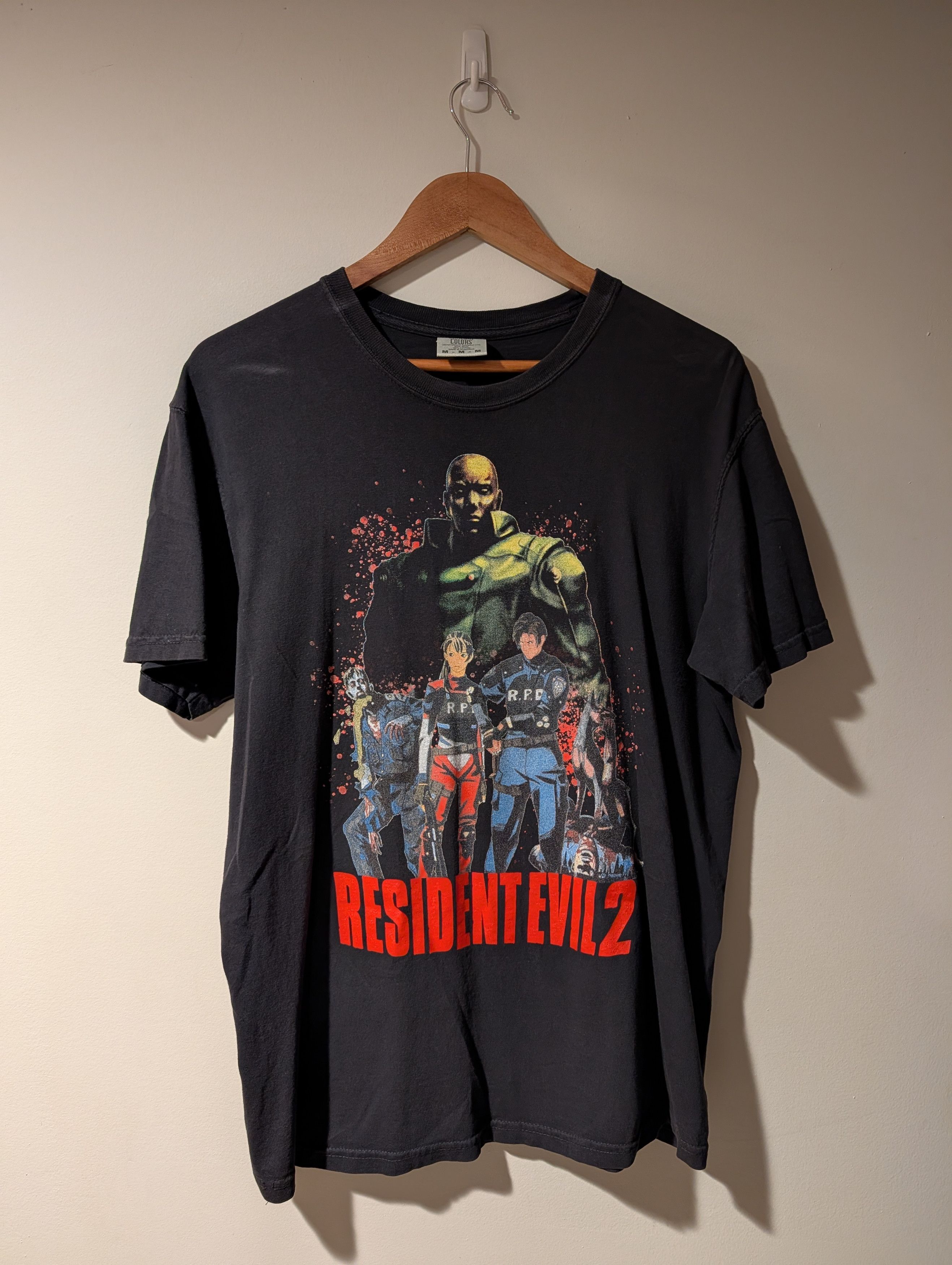 Playstation Resident Evil 2 Thr1ftl1f3 Video Game Black Medium T-Shirts, Hoodie, Sweatshirt