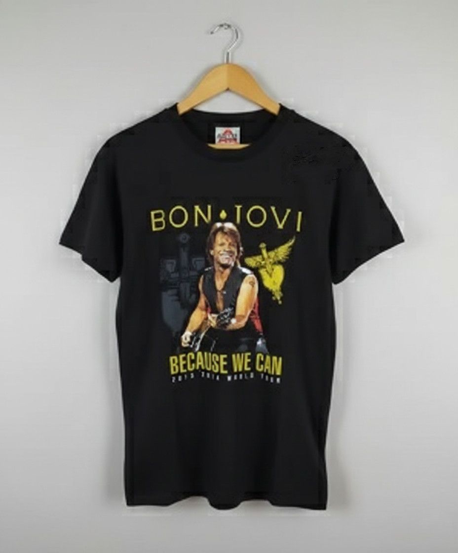 Band Tees Bon Jovi 2013 2014 Because We Can World Tour T Shirt Hoodie, Sweatshirt | PodTeesHub.com