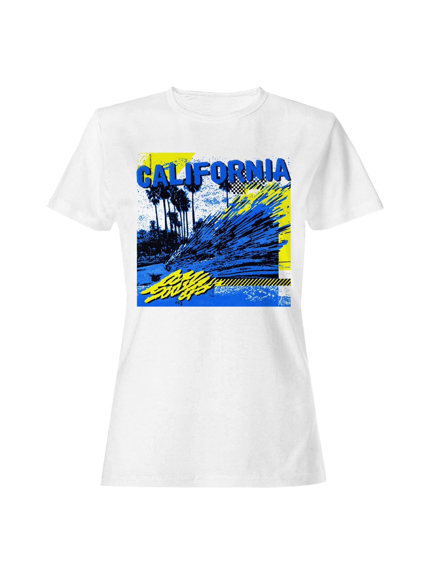 California Retro Vibes Splash Art Women's T-Shirt Hoodie, Sweatshirt | PodTeesHub.com