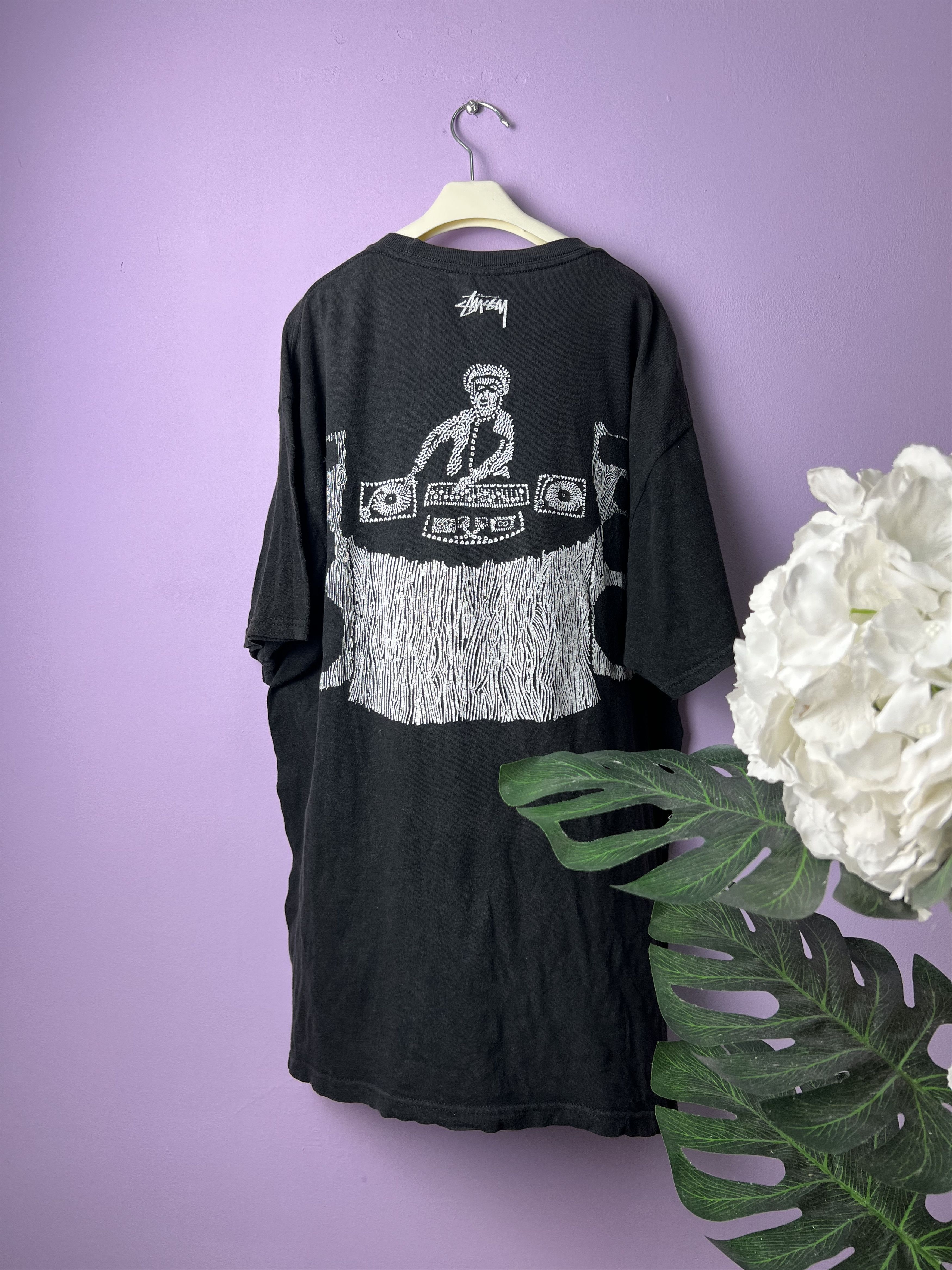 Vintage Stussy Big Printed Tees Hoodie, Sweatshirt | PodTeesHub.com