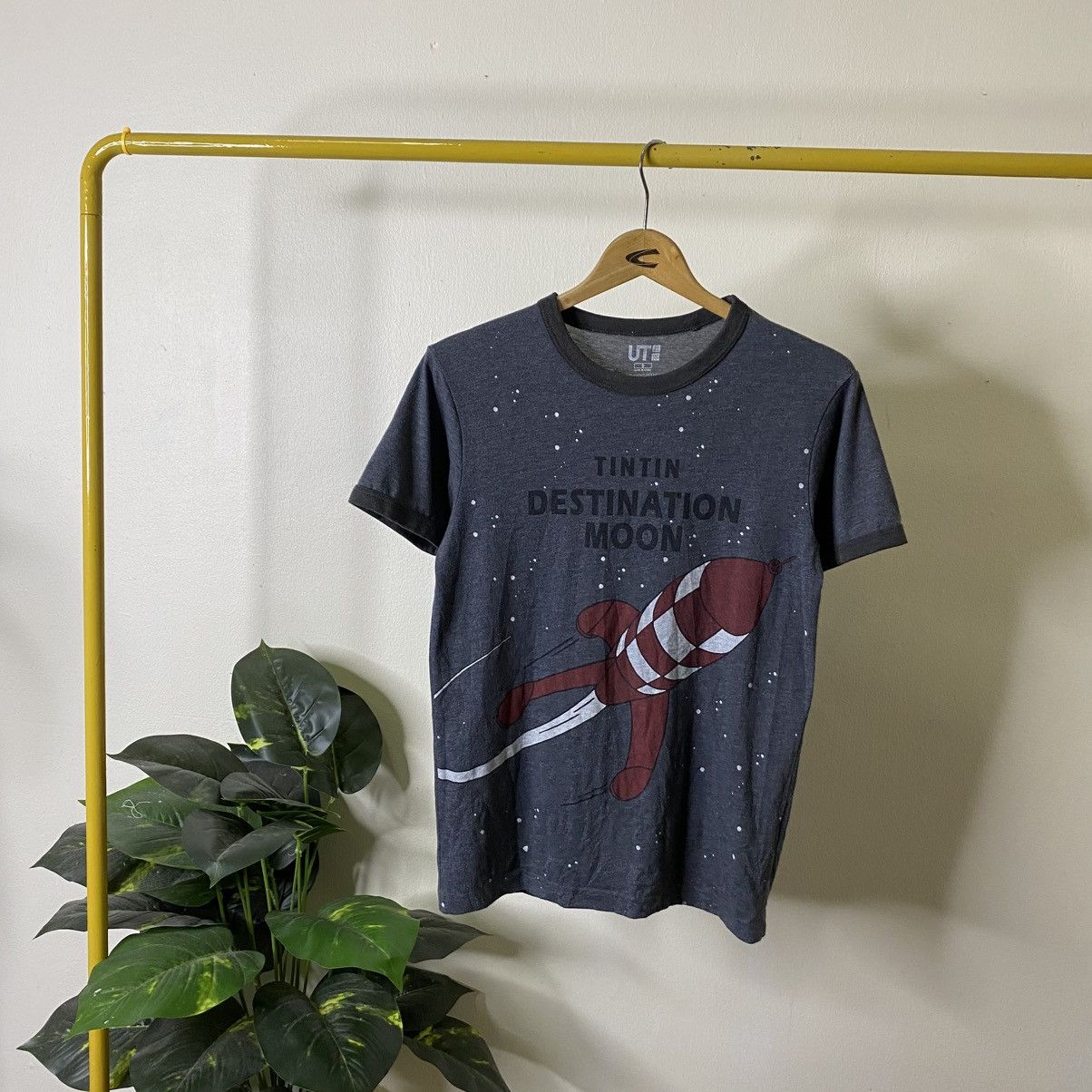 Uniqlo Ut The Adventure Of Tintin Destination Moon Cartoon Tee Hoodie, Sweatshirt | PodTeesHub.com
