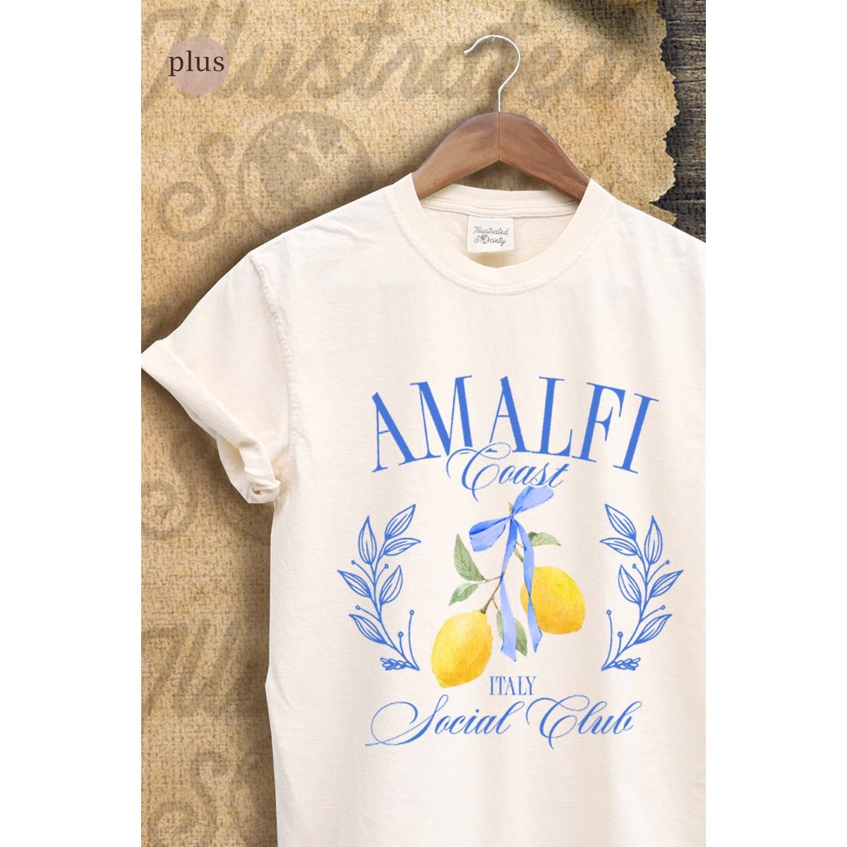 Amalfi Coast Vintage Graphic Plus Tee Hoodie, Sweatshirt | PodTeesHub.com