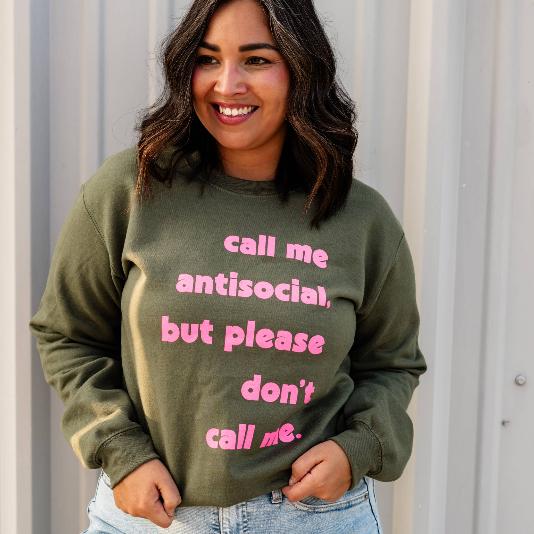 Text Graphic Tee Casual Shirt, Call Me Antisocial Tee, Funny Hoodie, Sweatshirt | PodTeesHub.com