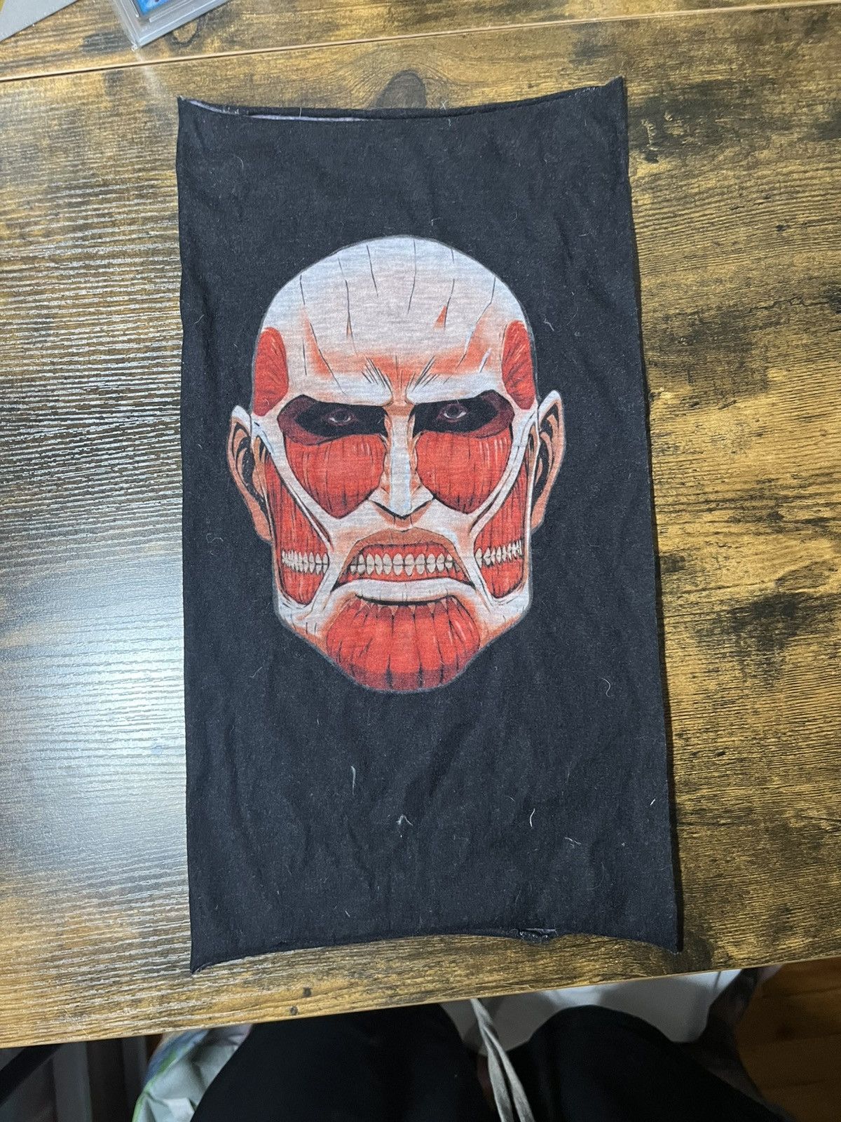 Other Black Attack On Titan Colossal Mask Neck Warmer T-Shirts, Hoodie, Sweatshirt | PodTeesHub.com