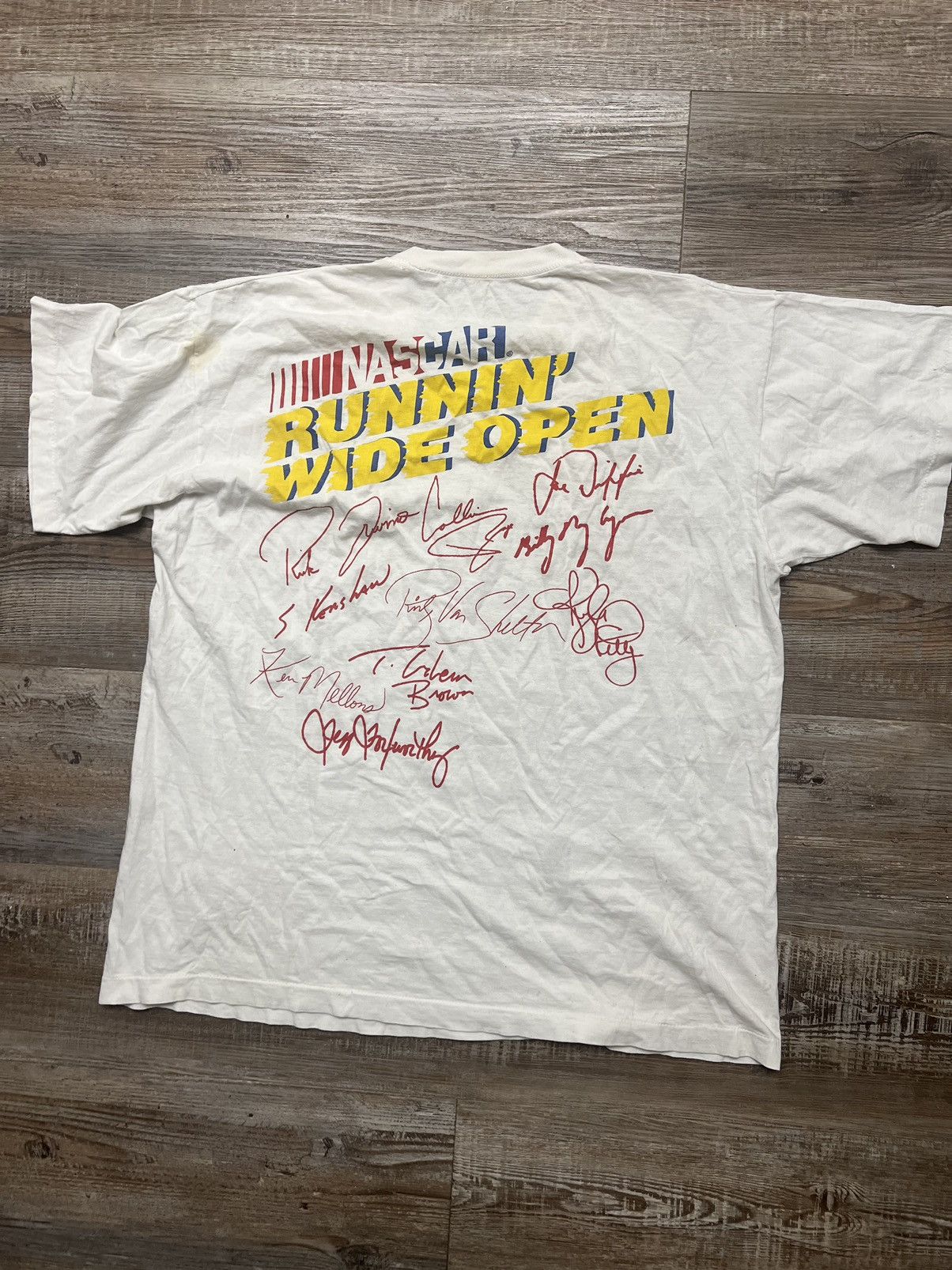 Vintage Nascar Gone Autograph Tee Hoodie, Sweatshirt | PodTeesHub.com
