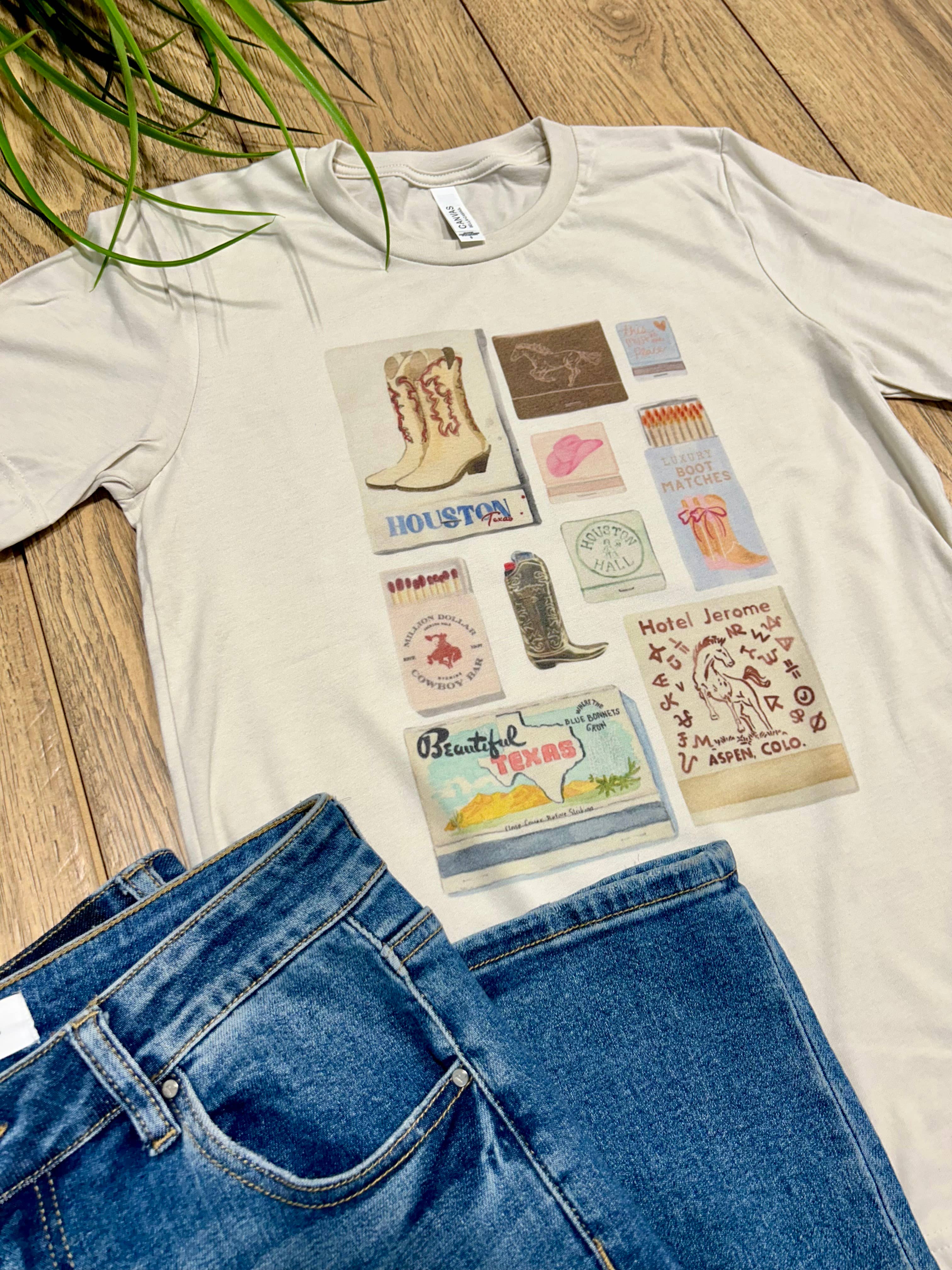 Western Match Box Graphic Tee Hoodie, Sweatshirt | PodTeesHub.com