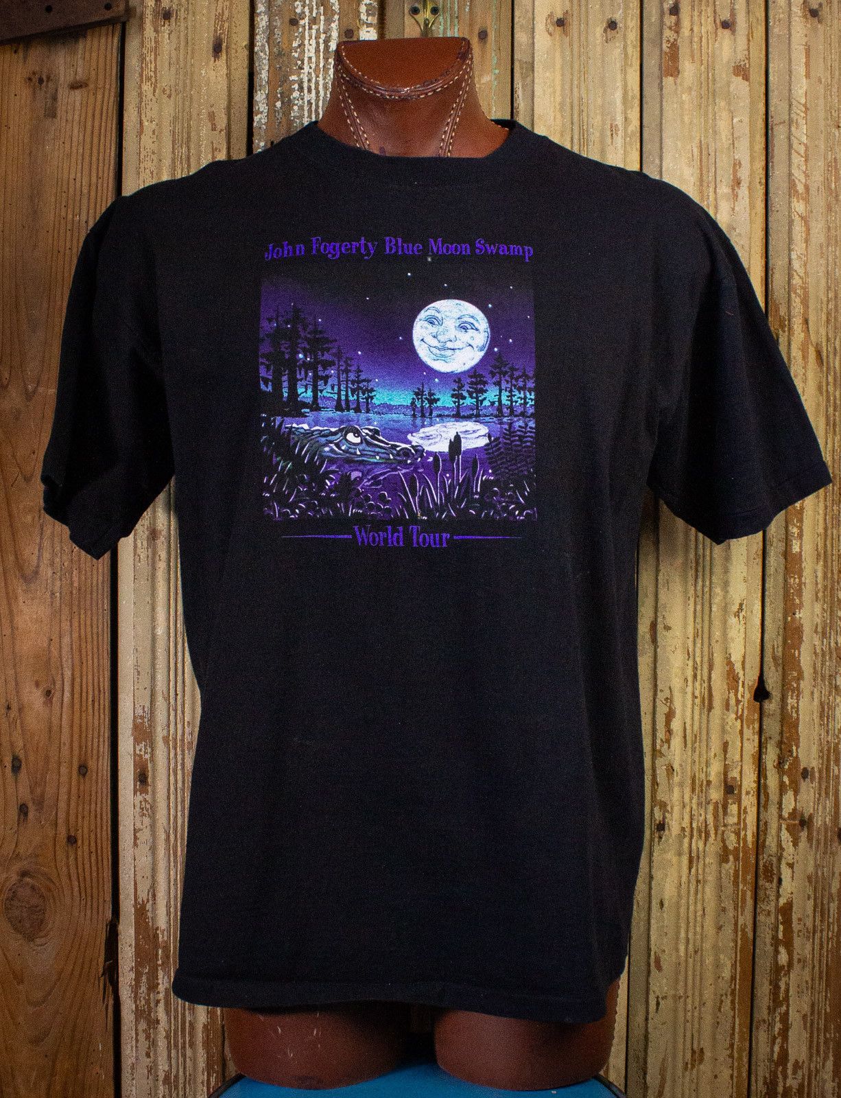 Vintage John Fogerty Blue Moon Swamp Concert T Shirt 1997 Hoodie, Sweatshirt | PodTeesHub.com
