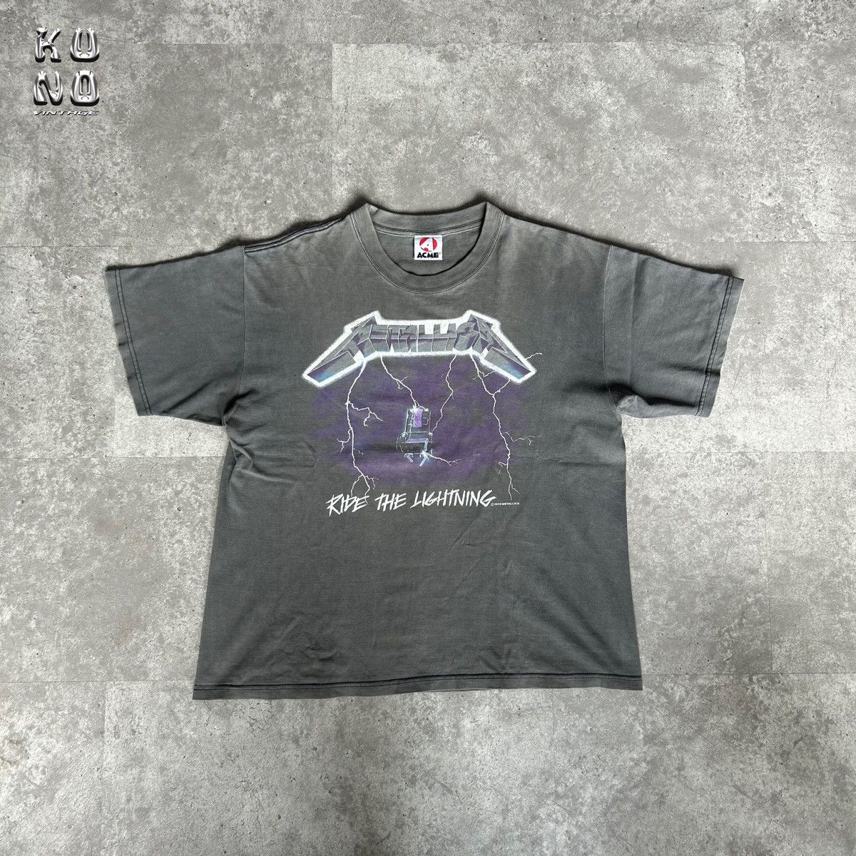 X Vintage Metallica Vintage Ride The Lightning Tee Hoodie, Sweatshirt | PodTeesHub.com