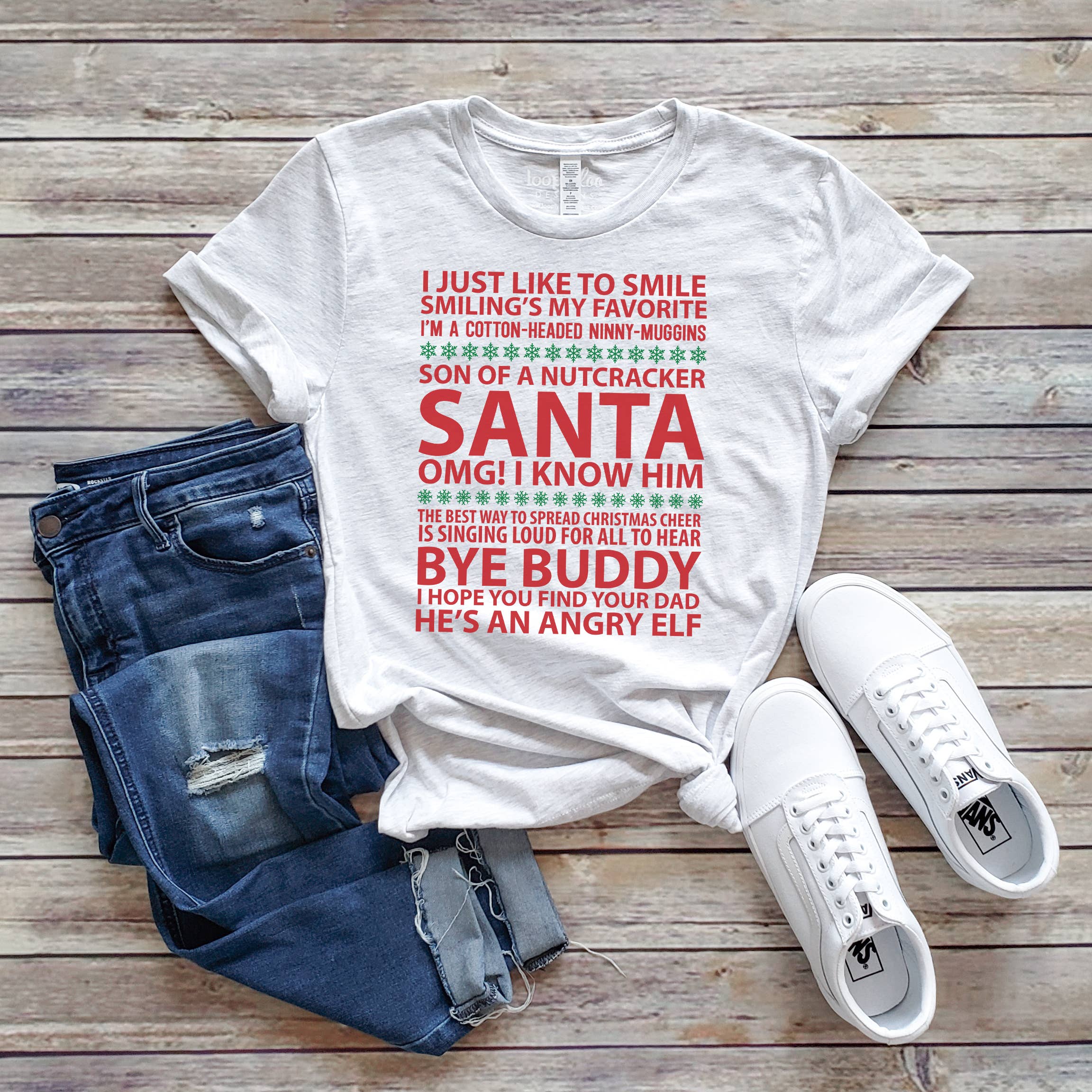 Holiday Movie Quotes Tee | Elf | Christmas | Sizes XS-2XL Hoodie, Sweatshirt | PodTeesHub.com