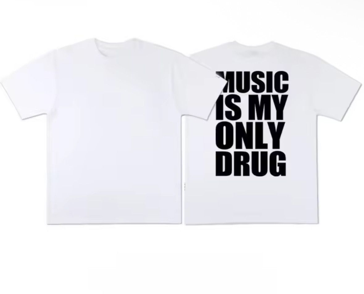 Japanese Brand Streetwear Music Is My Only Drug Hip Hop T Shirt Hoodie, Sweatshirt | PodTeesHub.com