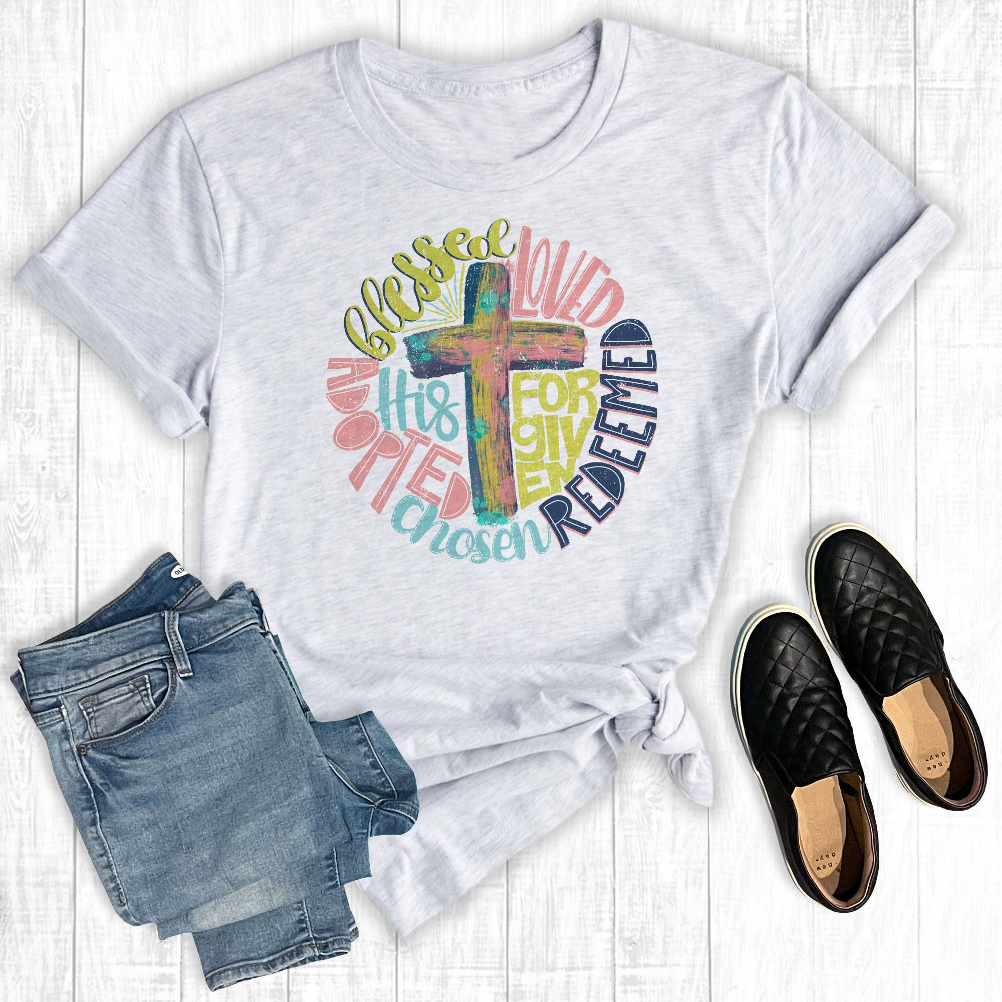 Redeemed Ash Graphic Tee Hoodie, Sweatshirt | PodTeesHub.com