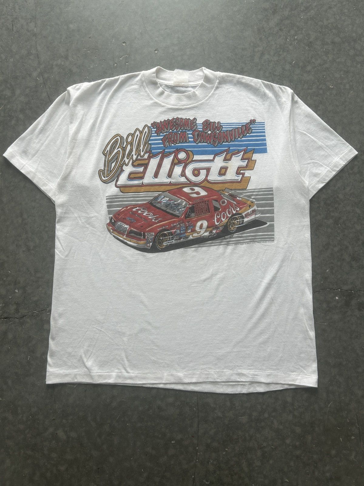 Vintage 90s Nascar Bill Elliott Graphic Tee Hoodie, Sweatshirt | PodTeesHub.com