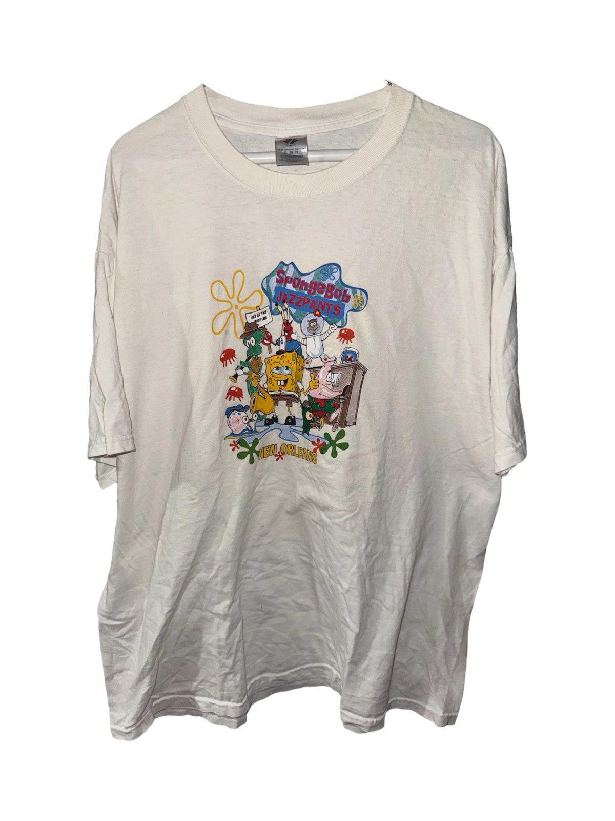 Jerzees Vintage Y2k 90s New Orleans Spongebob Jazzpants Sz Xl Rare T-Shirts, Hoodie, Sweatshirt | PodTeesHub.com