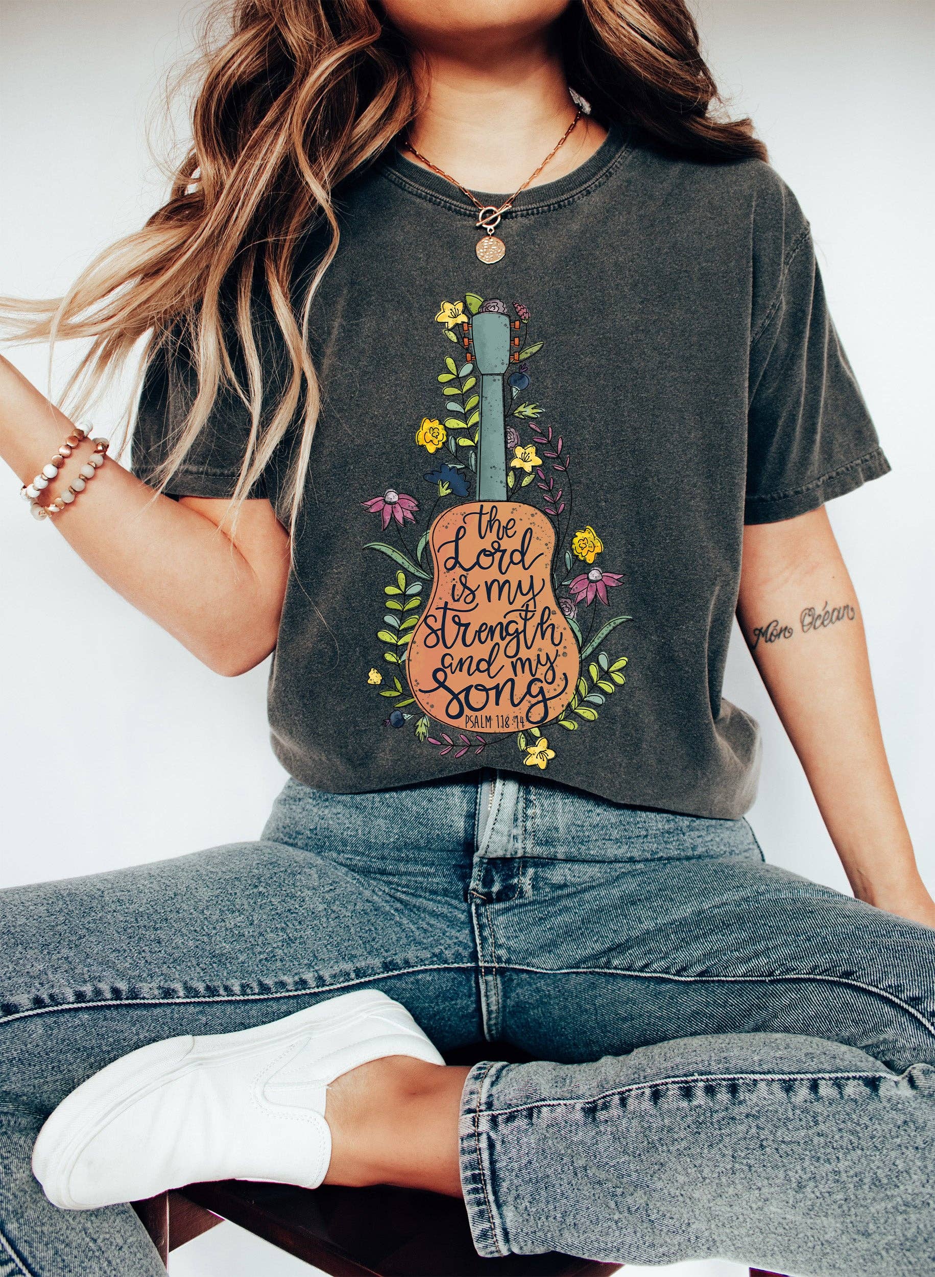 The Lord Is My Strength and My Song T-Shirt Hoodie, Sweatshirt | PodTeesHub.com