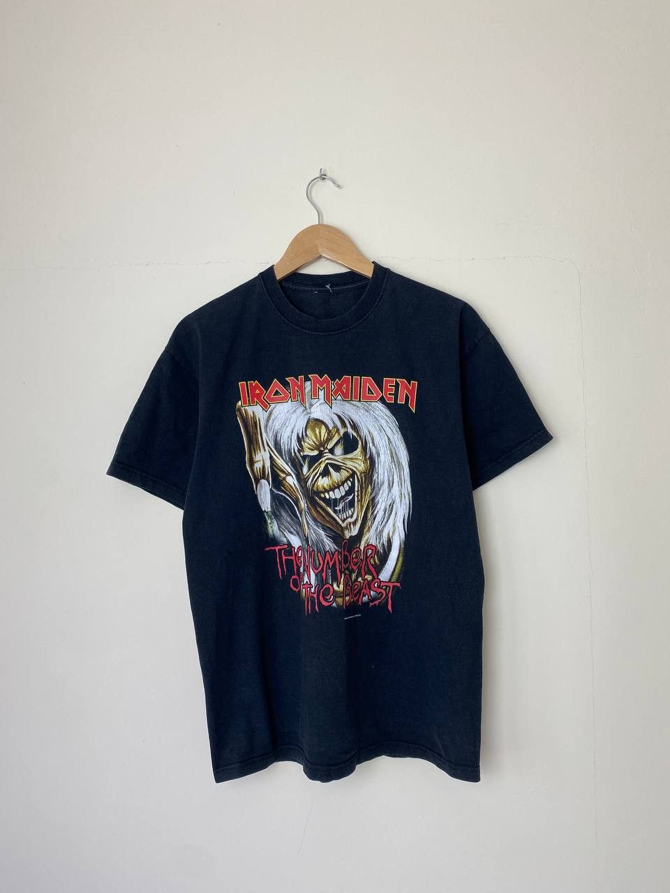 Maiden Vintage Iron Maiden Band 2004 The Number Of Beast T Shirt Hoodie, Sweatshirt | PodTeesHub.com