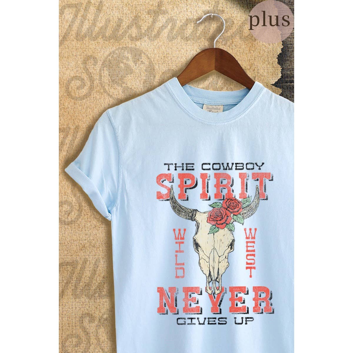 The Cowboy Spirit Vintage Graphic Plus Tee Hoodie, Sweatshirt | PodTeesHub.com