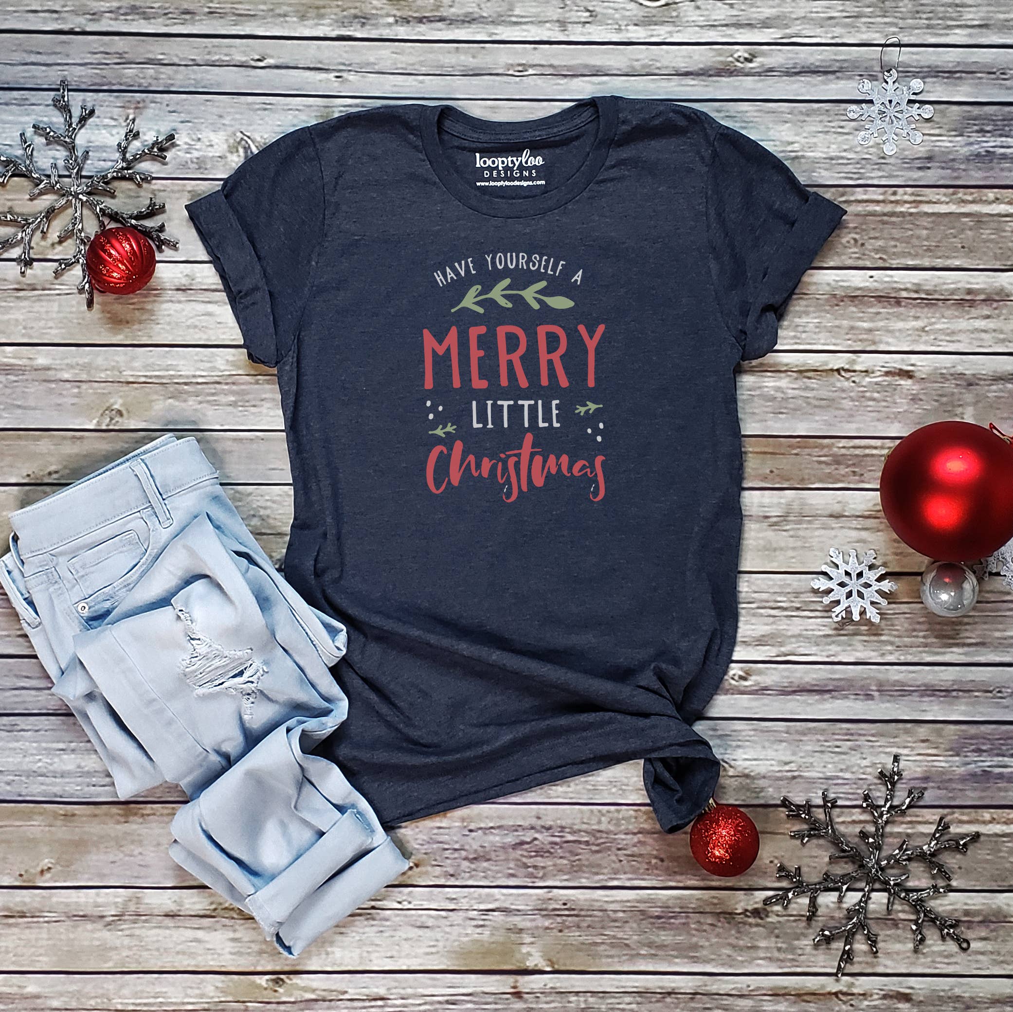 Merry Little Christmas Tee | Christmas | Sizes XS-2XL Hoodie, Sweatshirt | PodTeesHub.com