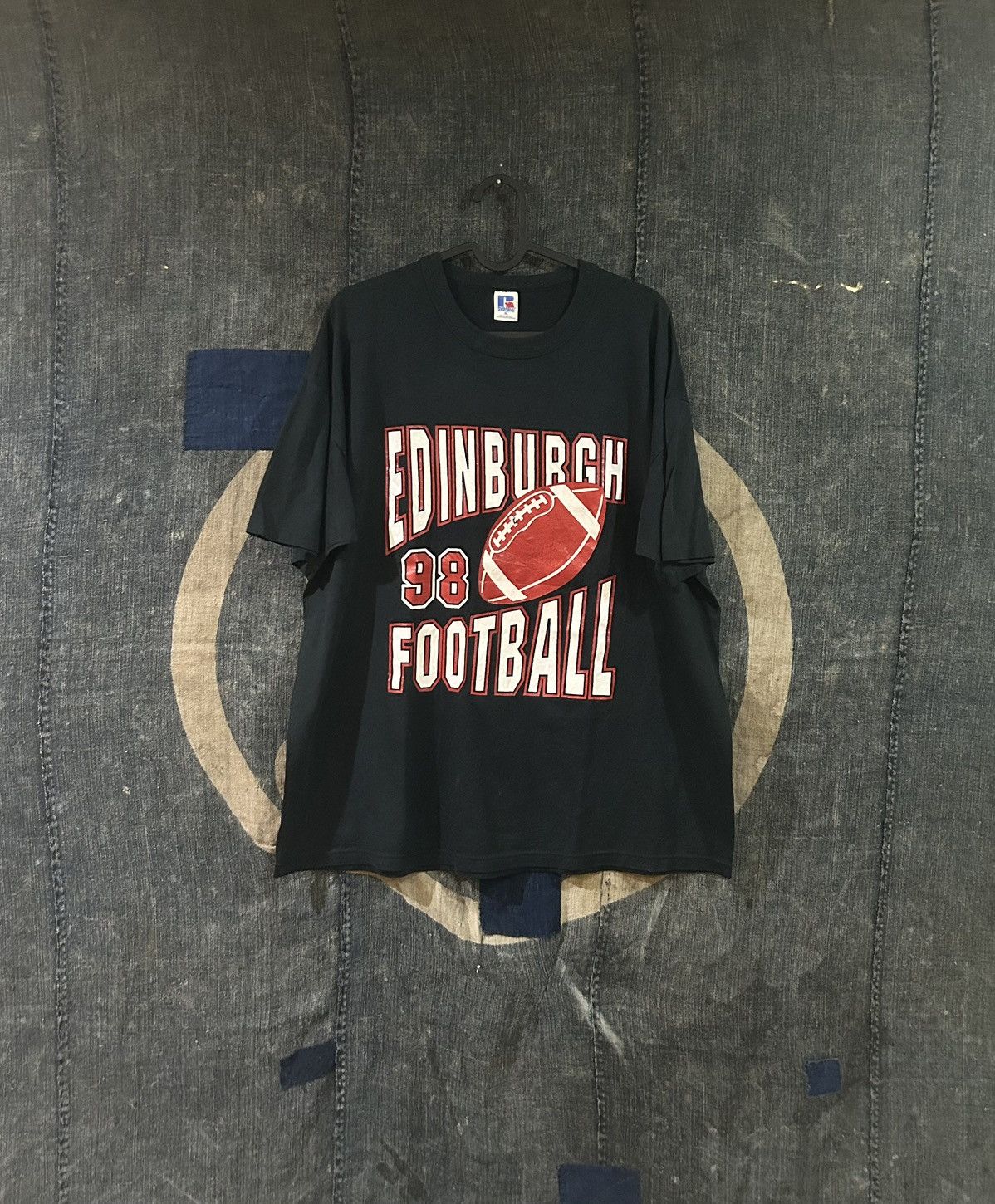 Vintage 90s Graphic T Shirt Russell Edinburgh Football Hoodie, Sweatshirt | PodTeesHub.com