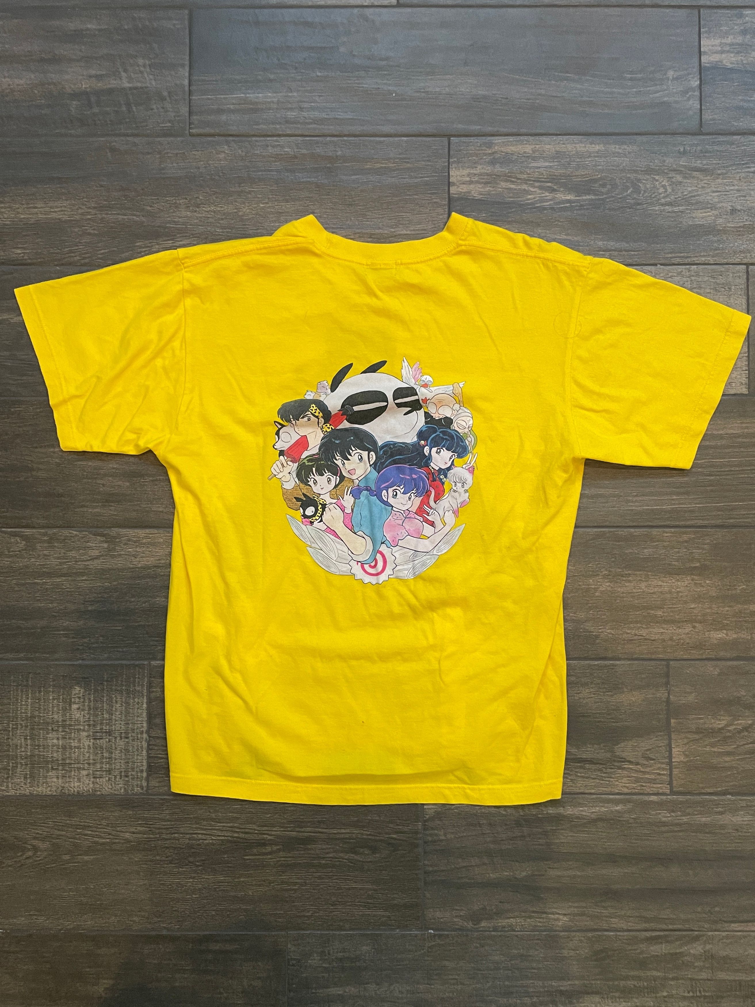 Japanese Brand Vintage Ranma 1 2 Anime Tee Yellow Hoodie, Sweatshirt | PodTeesHub.com