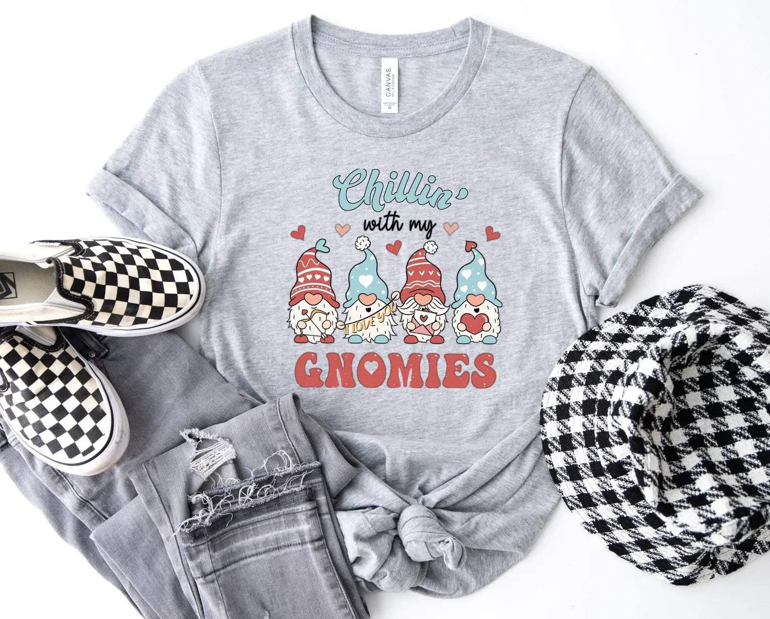 Chillin with My Gnomies T-Shirt Hoodie, Sweatshirt | PodTeesHub.com