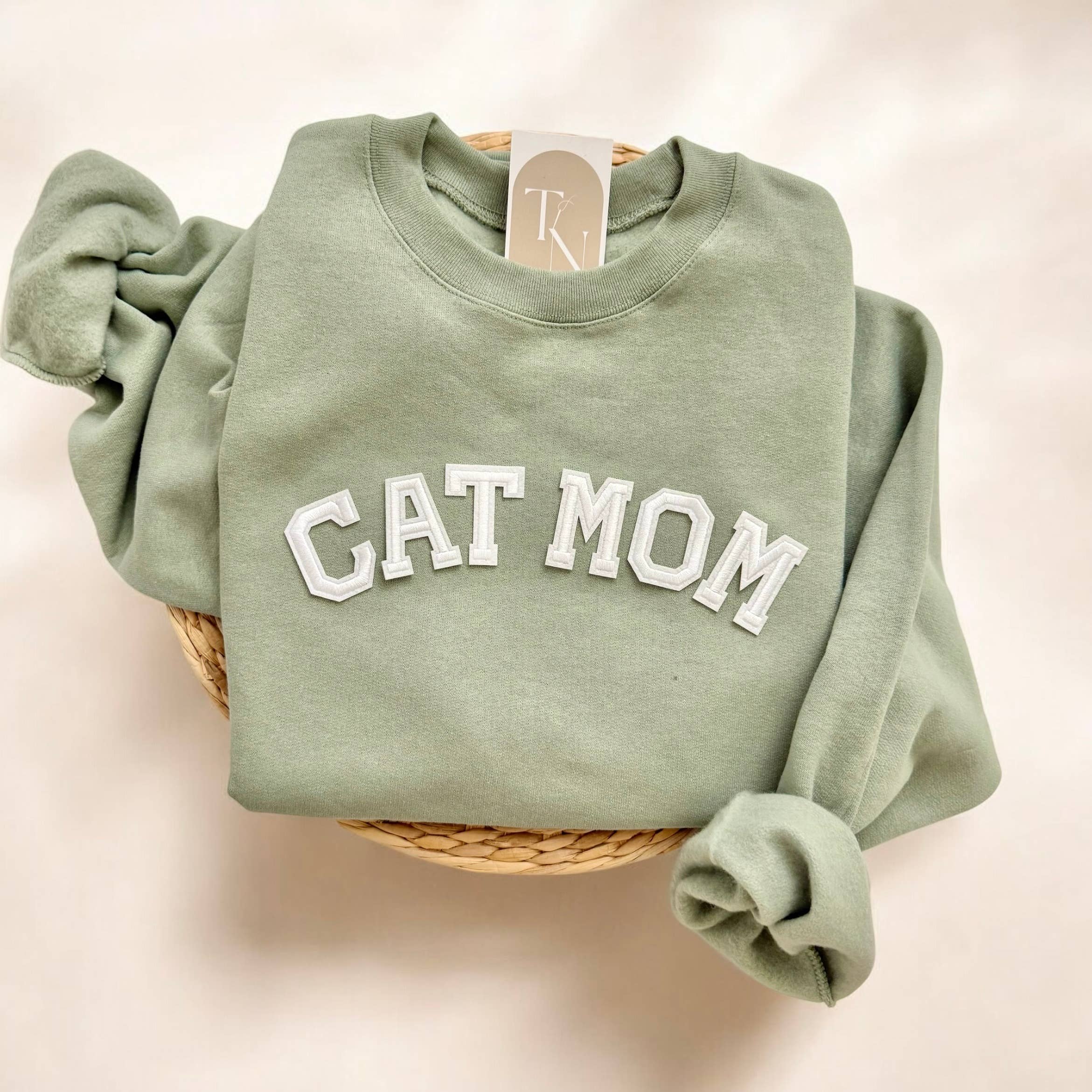 Cat Mom Crewneck Sweatshirt, Cat Mom Gifts T-Shirts, Hoodie | PodTeesHub.com