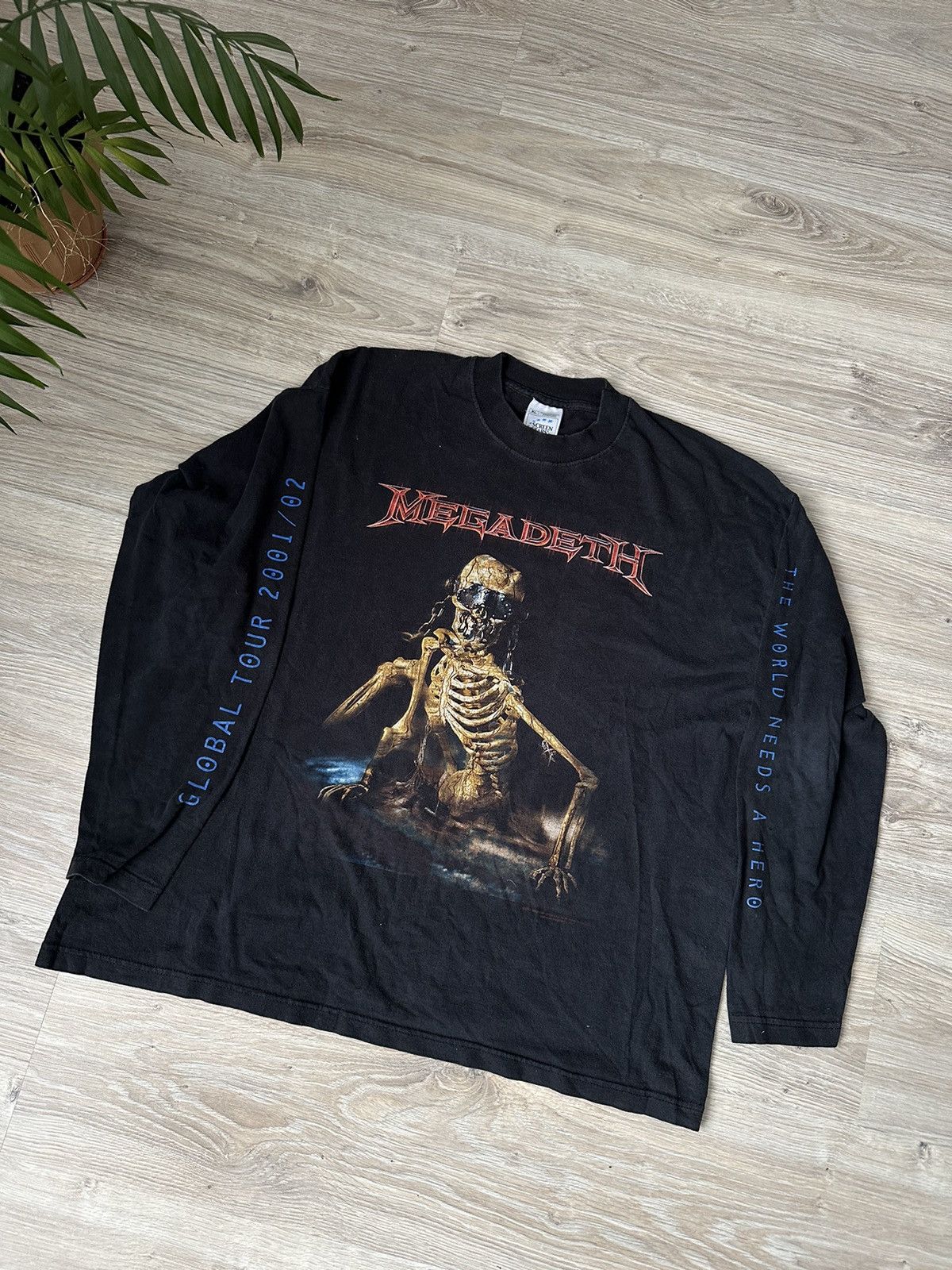 Band Tees Megadeth Global Tour 2001 2002 Ls Hoodie, Sweatshirt | PodTeesHub.com