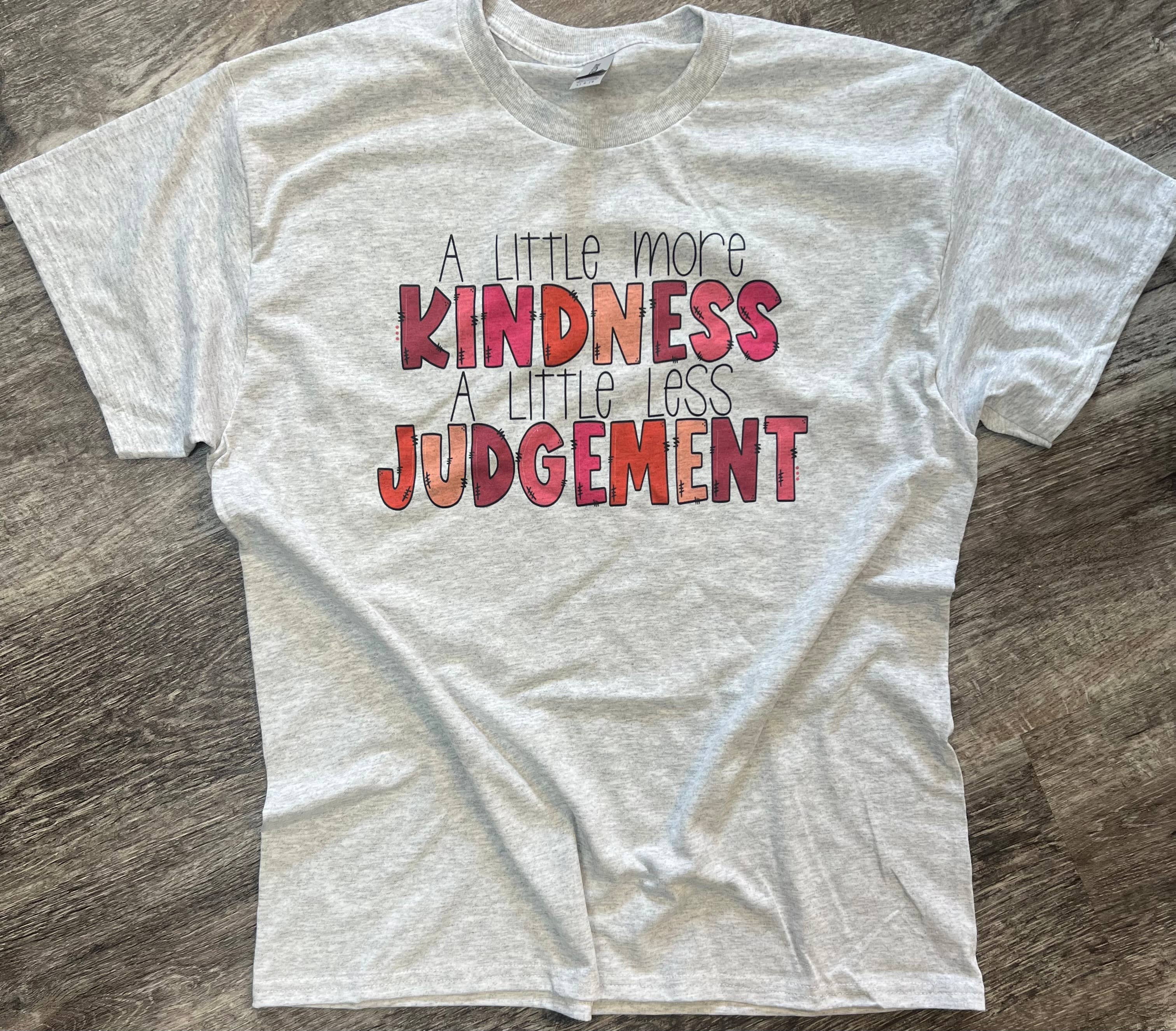 A Little More Kindness On Ash Gray Tee Hoodie, Sweatshirt | PodTeesHub.com
