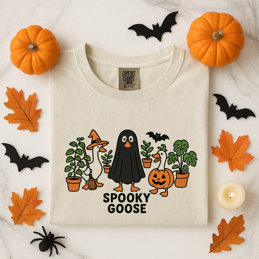 Spooky Goose T-Shirt Funny Halloween Shirt, Ghost Goose Tee Hoodie, Sweatshirt | PodTeesHub.com