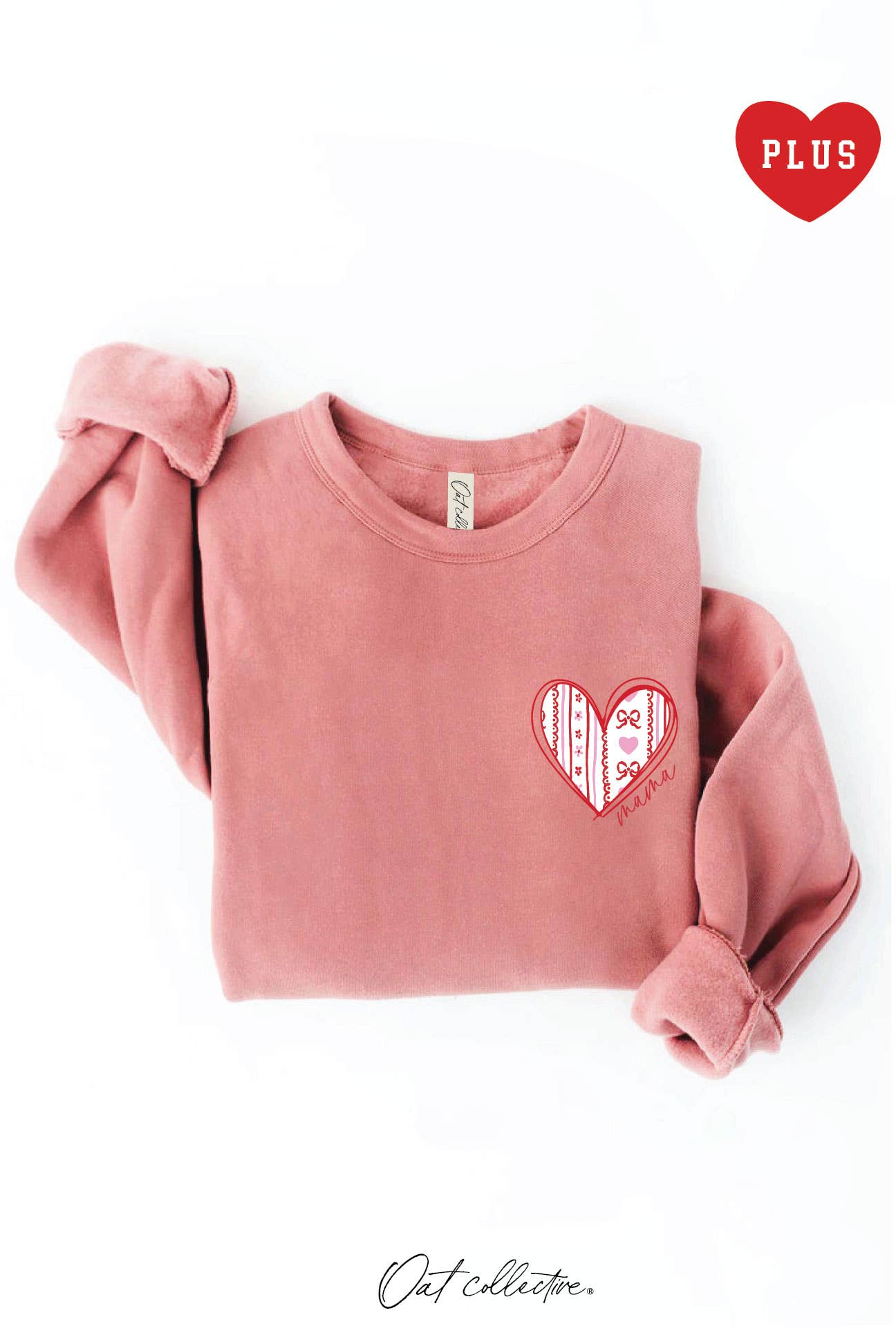 Mama Heart Plus Graphic Sweatshirt T-Shirts, Hoodie | PodTeesHub.com