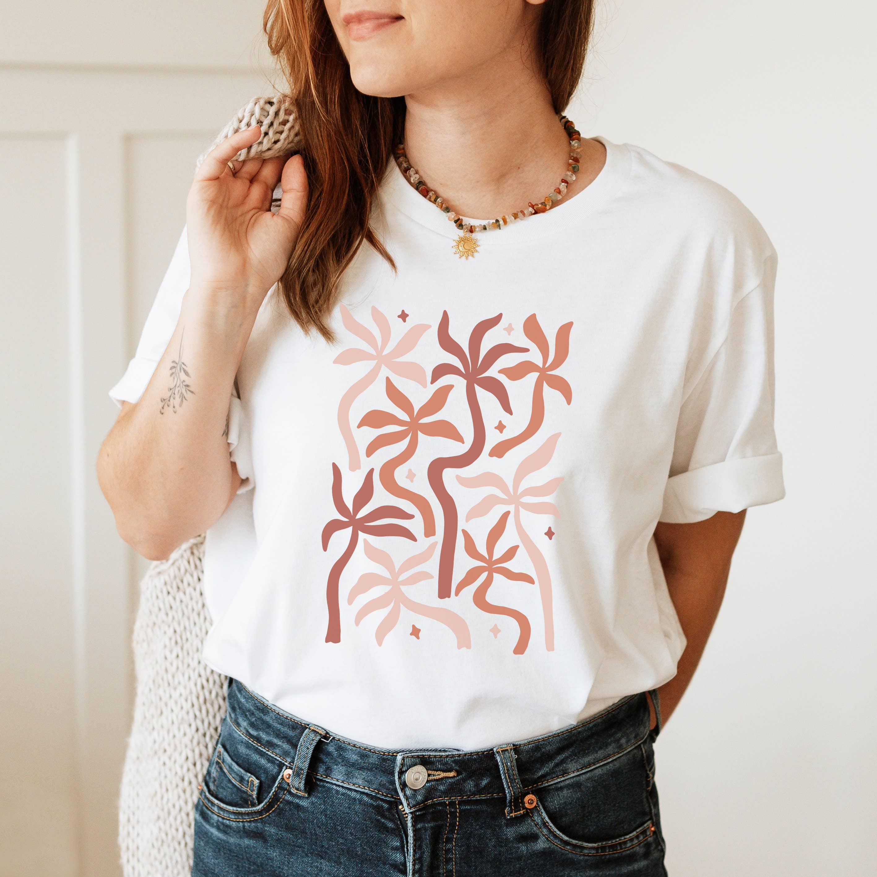 Groovy Palm Trees Tee | Sizes XS-2XL Hoodie, Sweatshirt | PodTeesHub.com