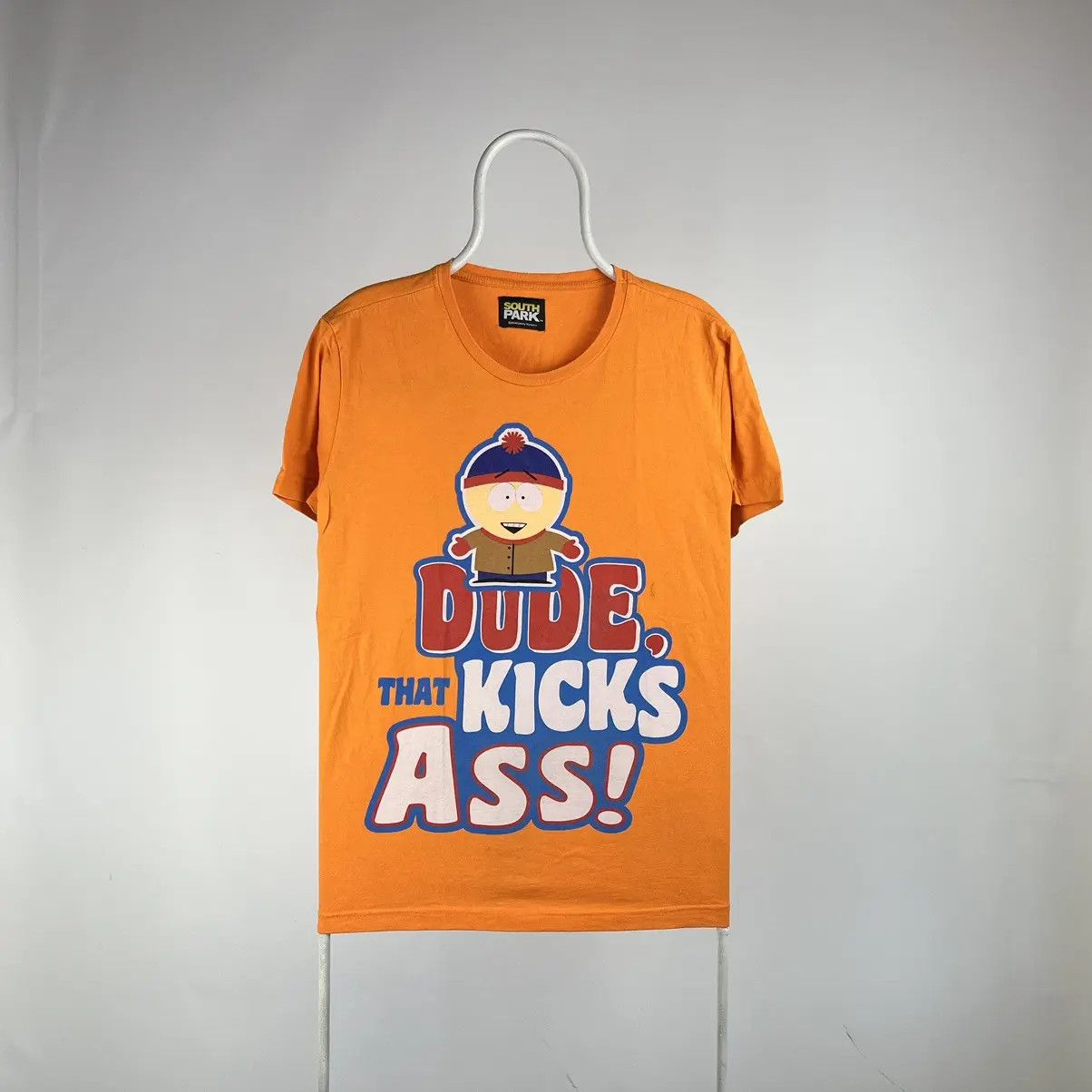 Anime South Park Tshirt Dude Kicks Ass Size Large Hoodie, Sweatshirt | PodTeesHub.com