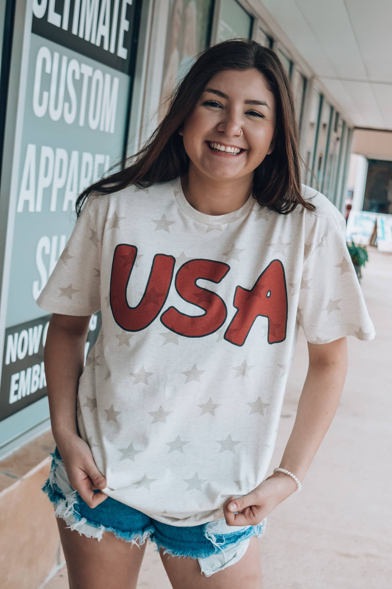 USA Star Tee Hoodie, Sweatshirt | PodTeesHub.com