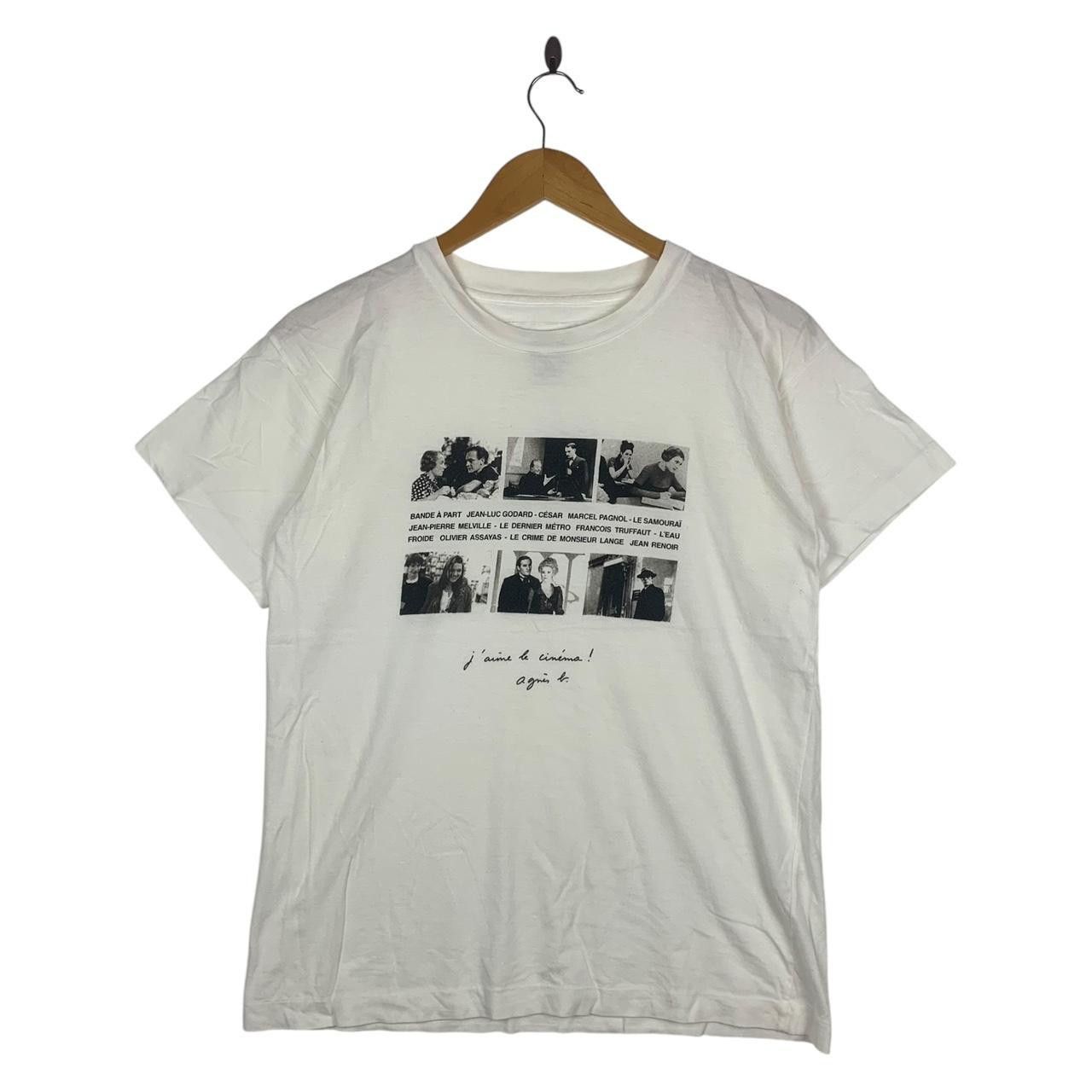 Vintage 1998 Agnes B J Aime Le Cinema Movie Film Tee Shirt Hoodie, Sweatshirt | PodTeesHub.com