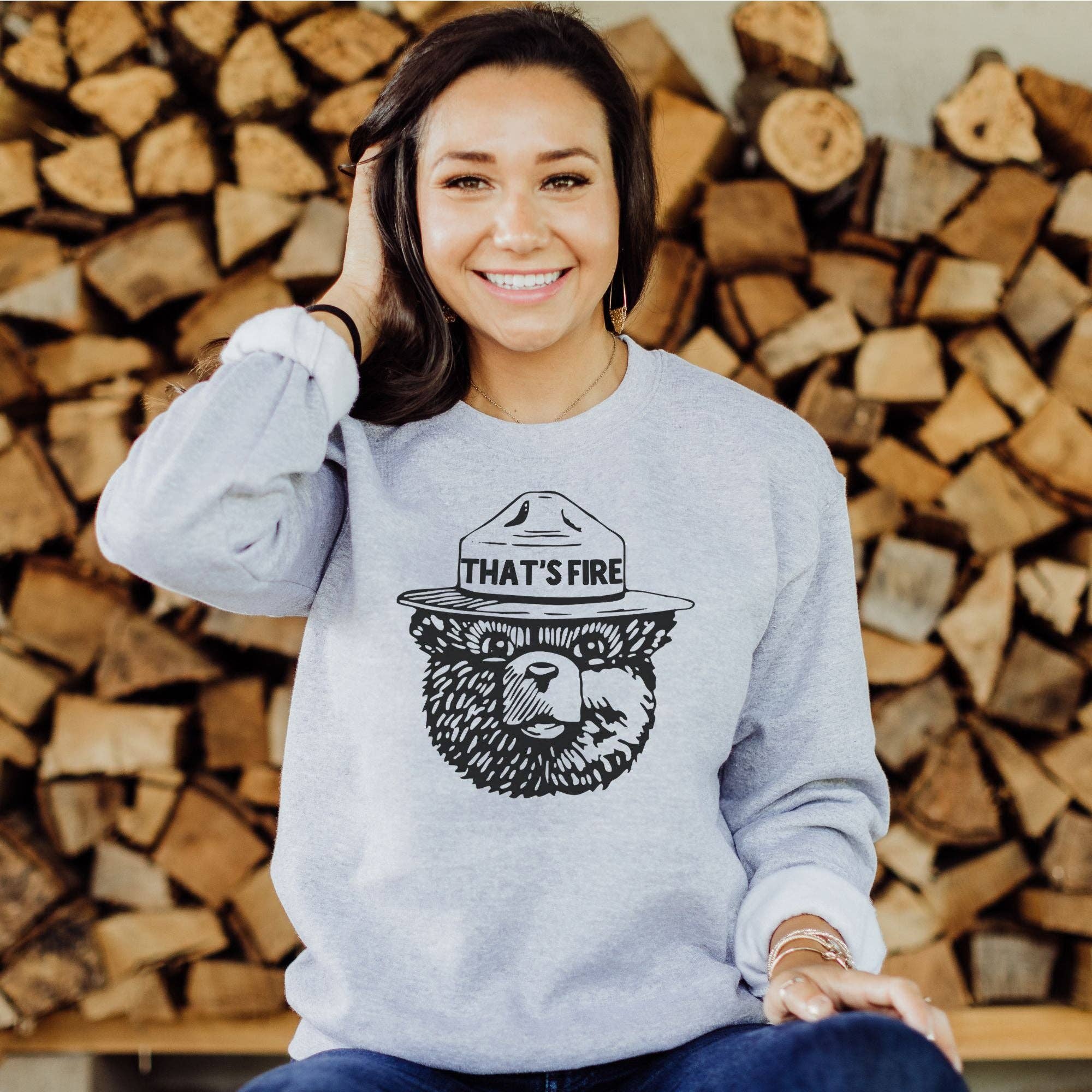 Unisex Fire Camping Sweatshirt For Men and Women T-Shirts, Hoodie | PodTeesHub.com