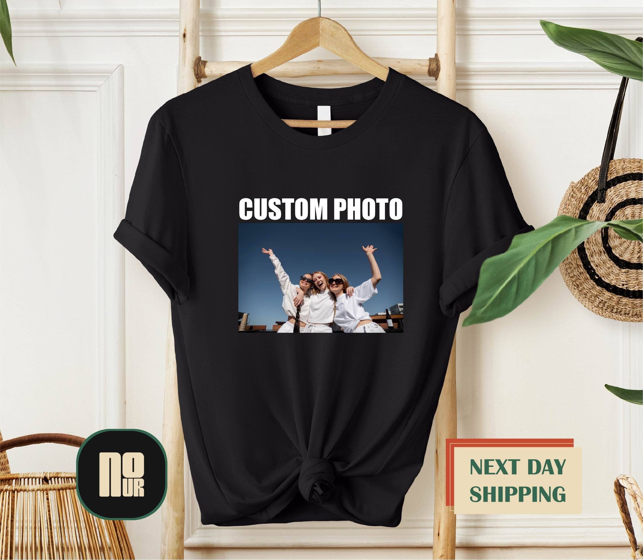 Custom T-Shirt with Photo - Personalized Graphic Picture Tee Hoodie, Sweatshirt | PodTeesHub.com
