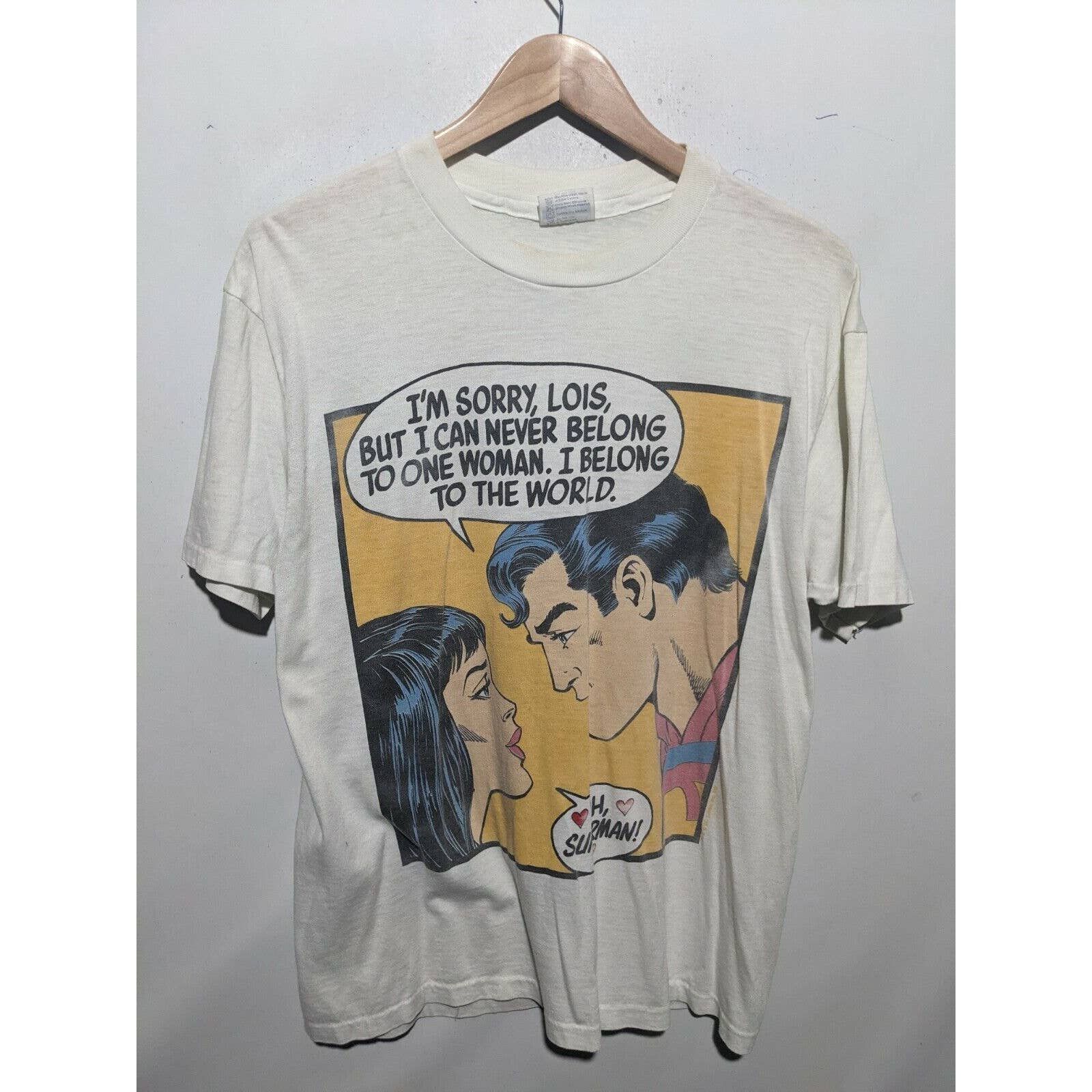 Vintage 80s Superman Dc Superhero Xl T-Shirts, Hoodie, Sweatshirt